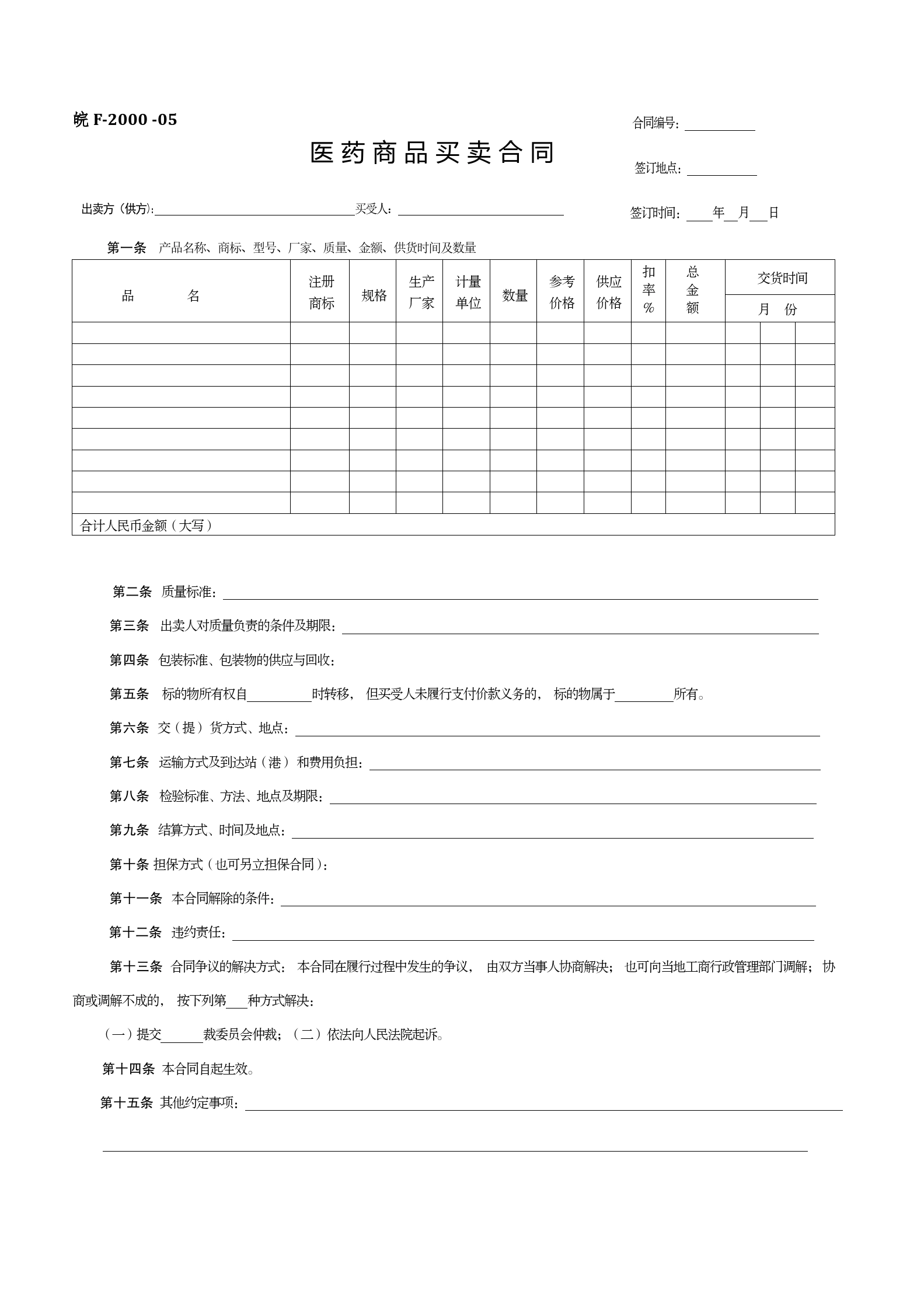 医药商品买卖合同_第1页