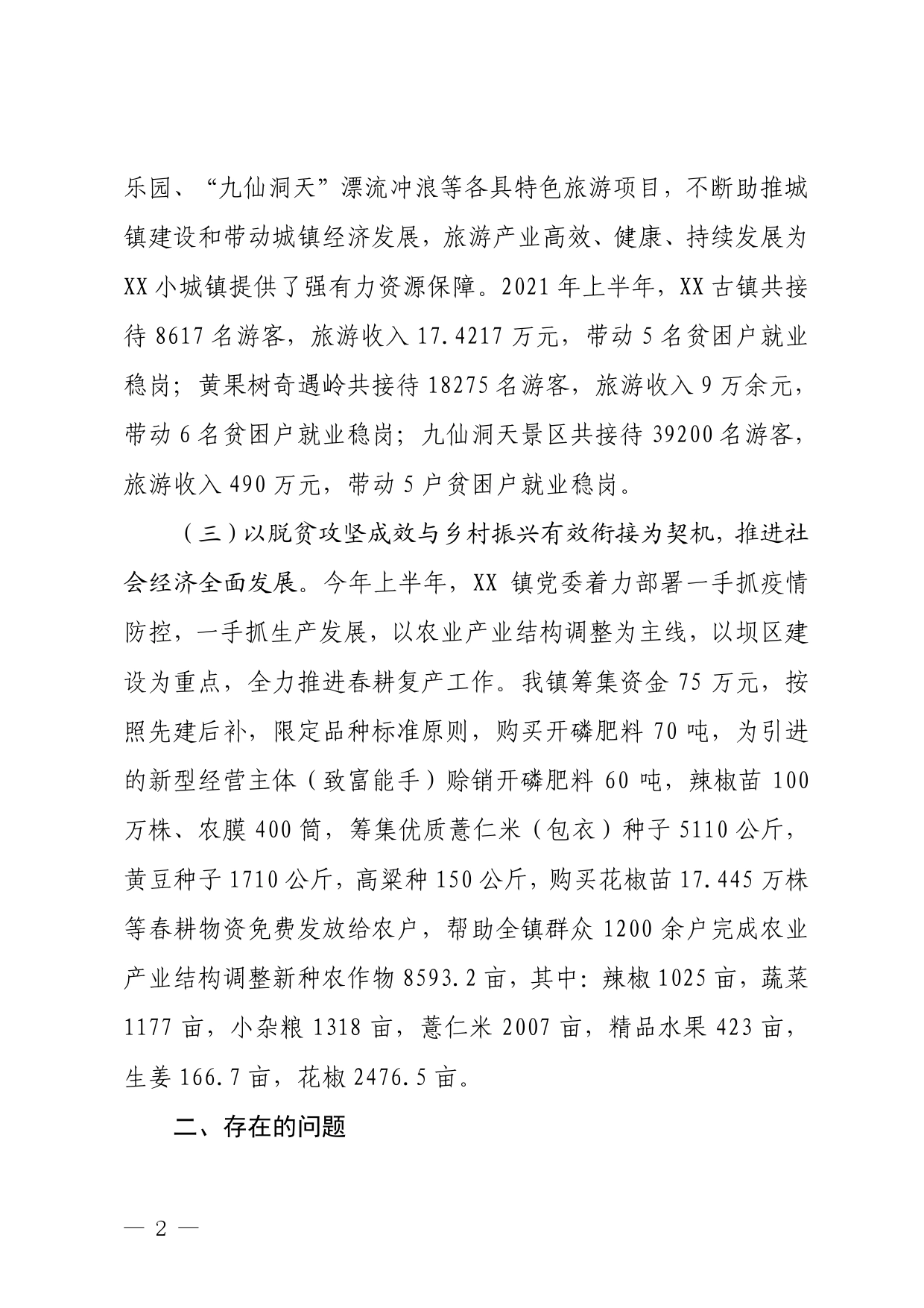 在全县经济工作会议上的发言308_第2页
