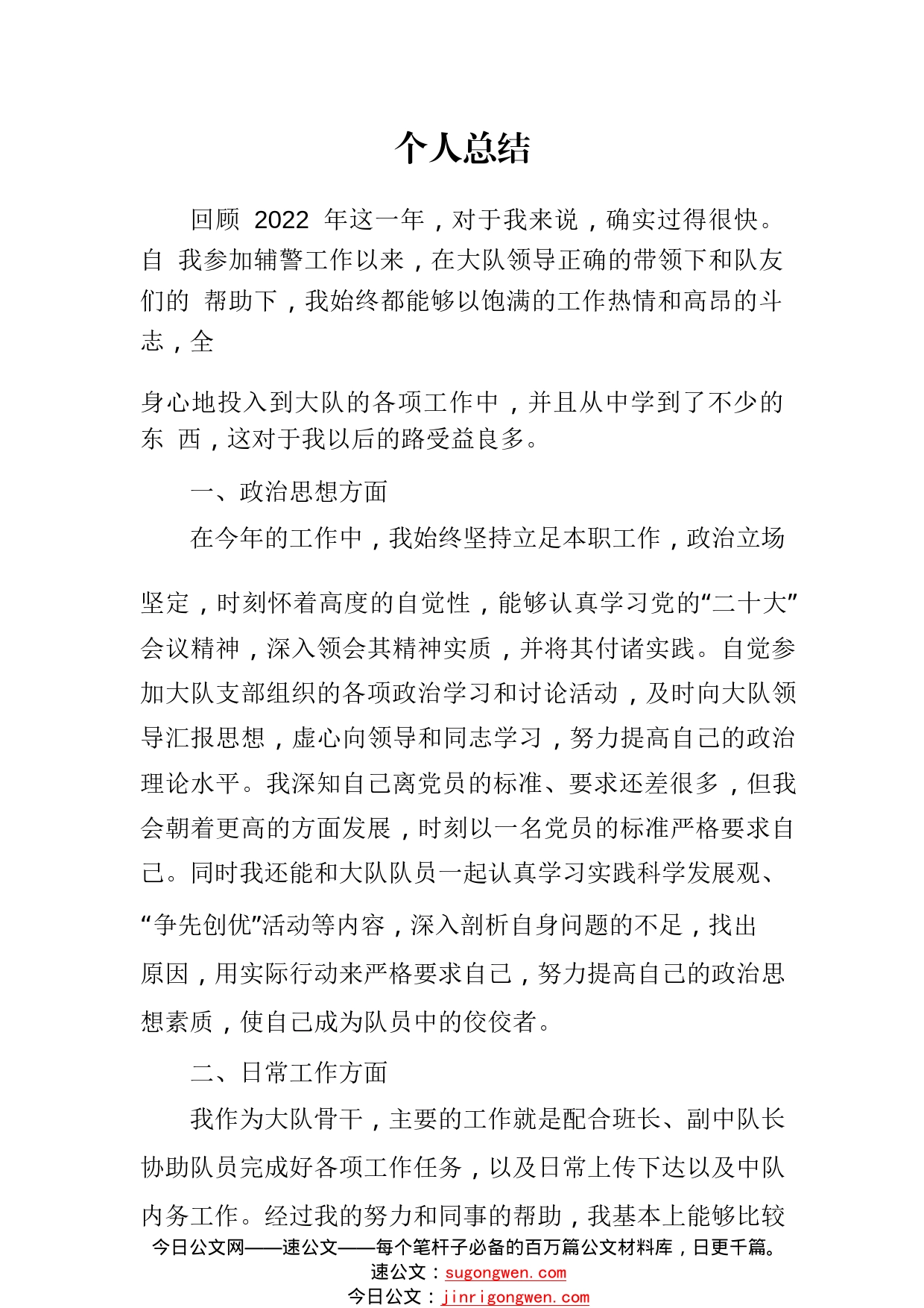 2022年辅警个人总结09_1_第1页