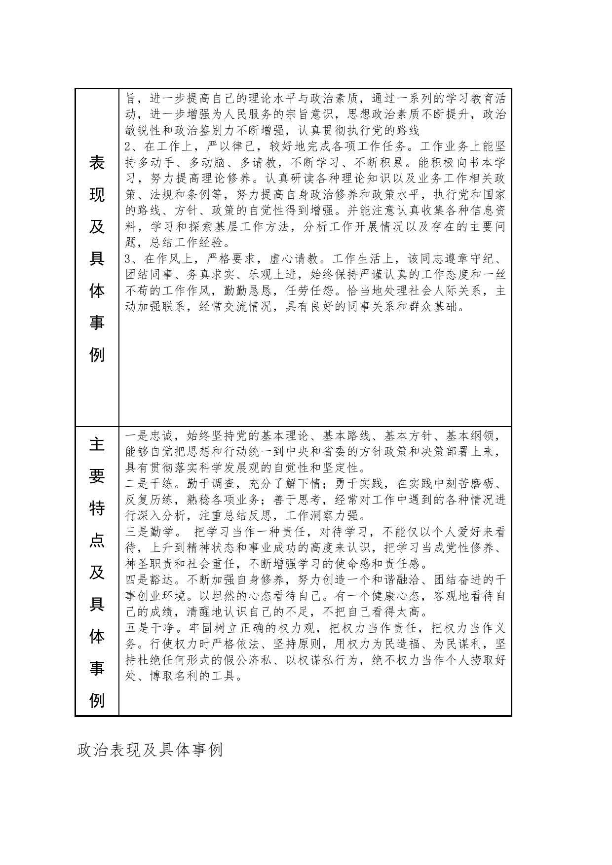 干部业绩相关信息采集表_第2页