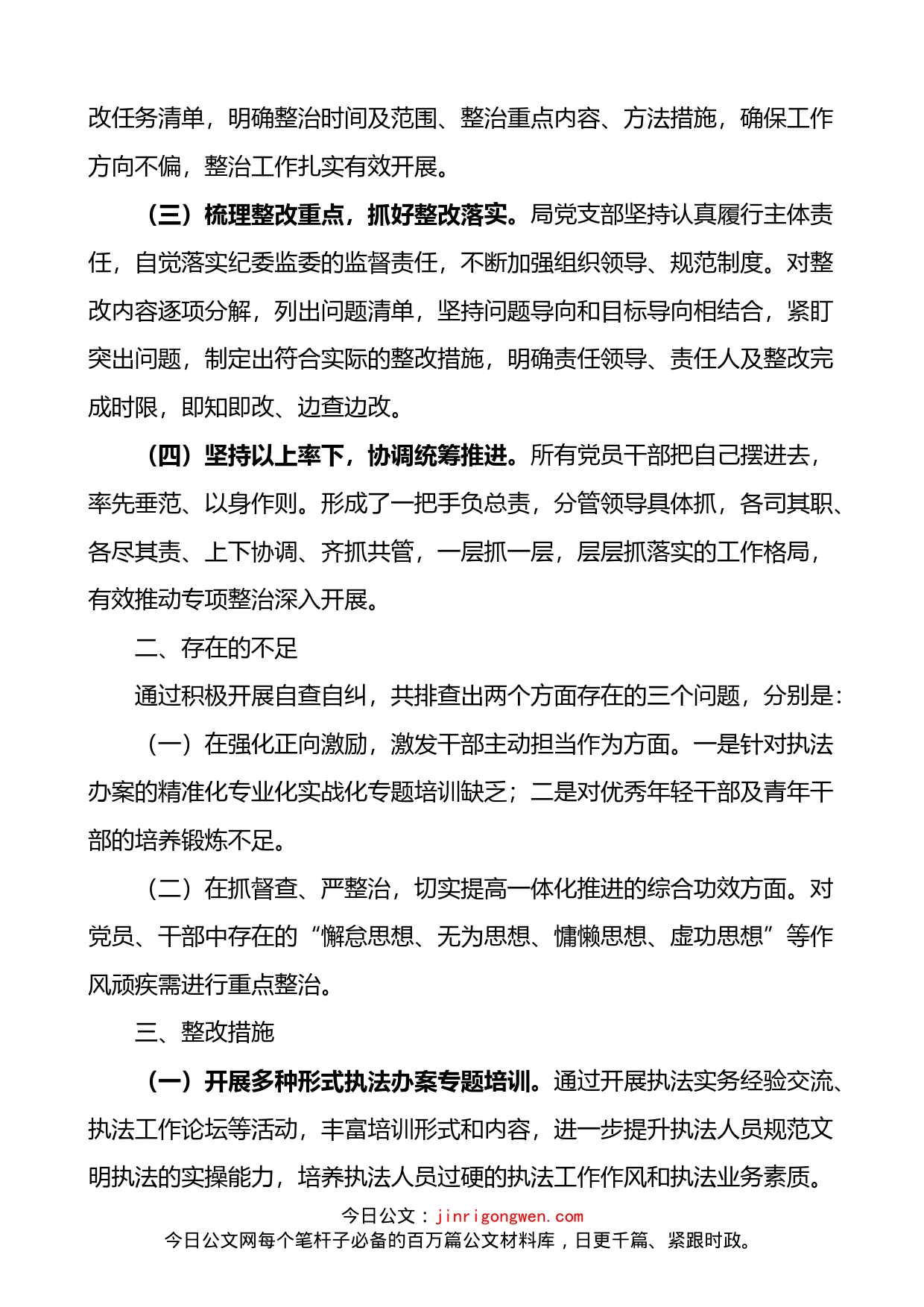 城管局集中整治形式主义官僚主义工作情况汇报_第2页