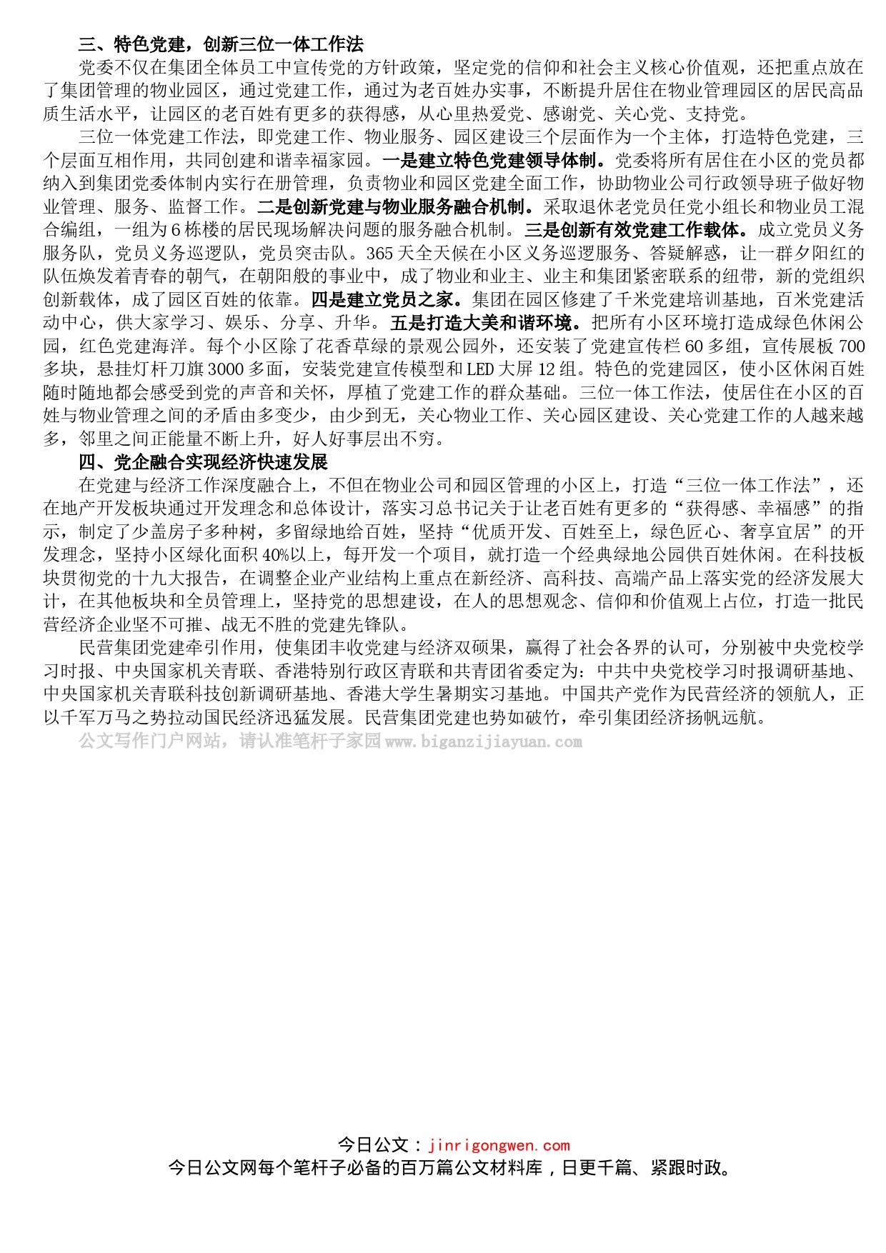 民营投资集团党建工作总结_第2页