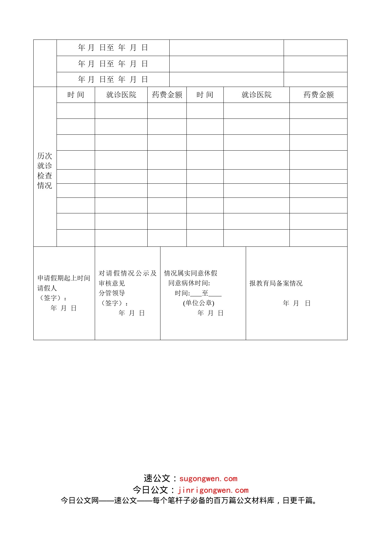 附件3：教职工请假审批表_第2页