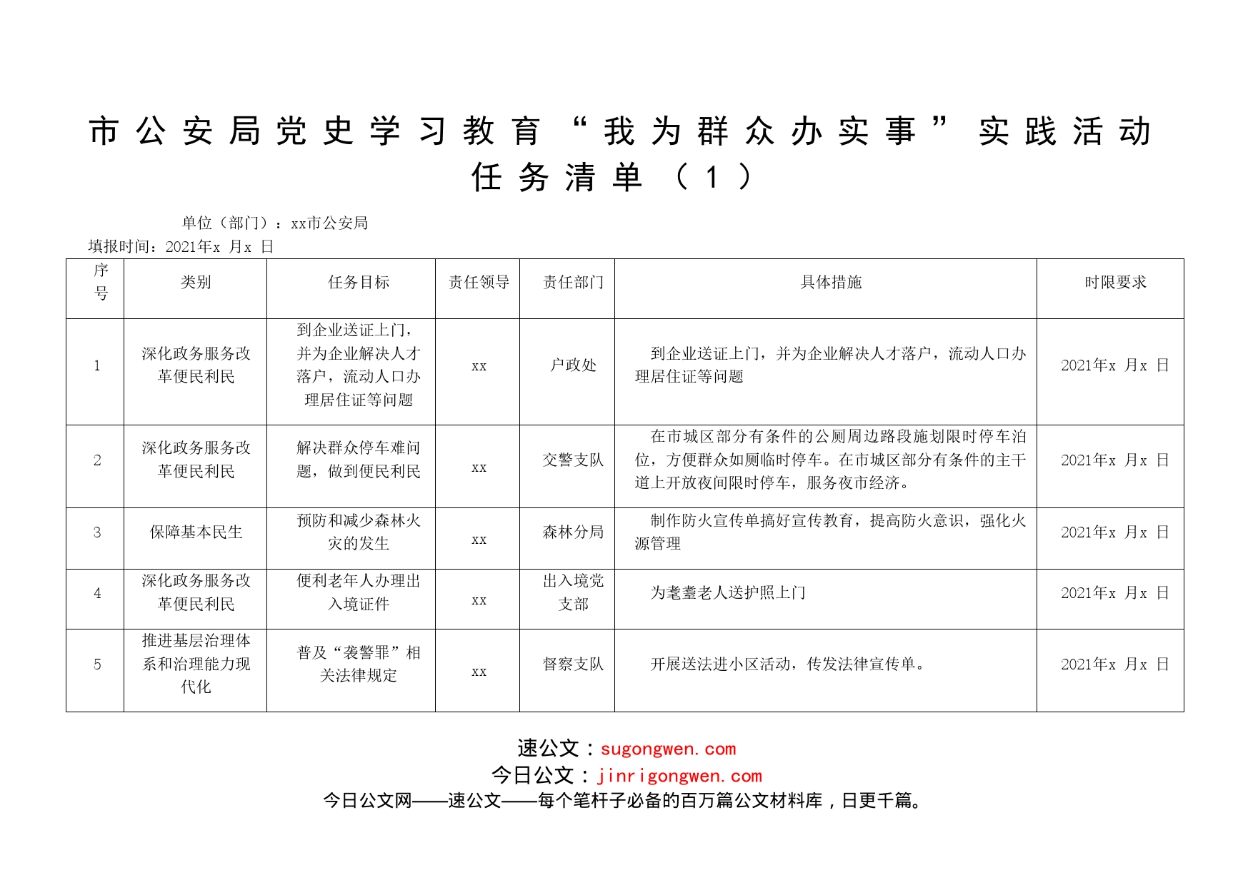 “我为群众办实事”实践活动任务清单（6篇）_第2页