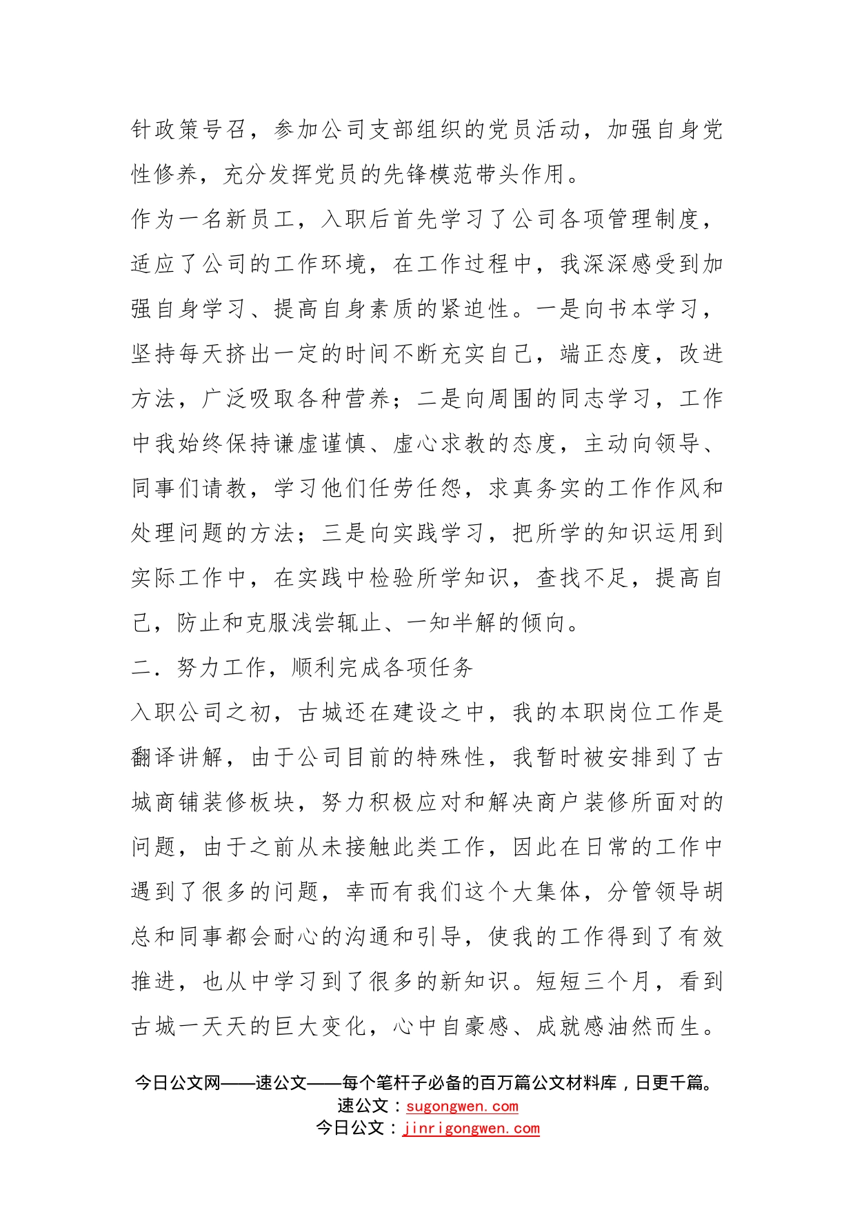 咨询讲解和商铺装修个人工作总结_第2页