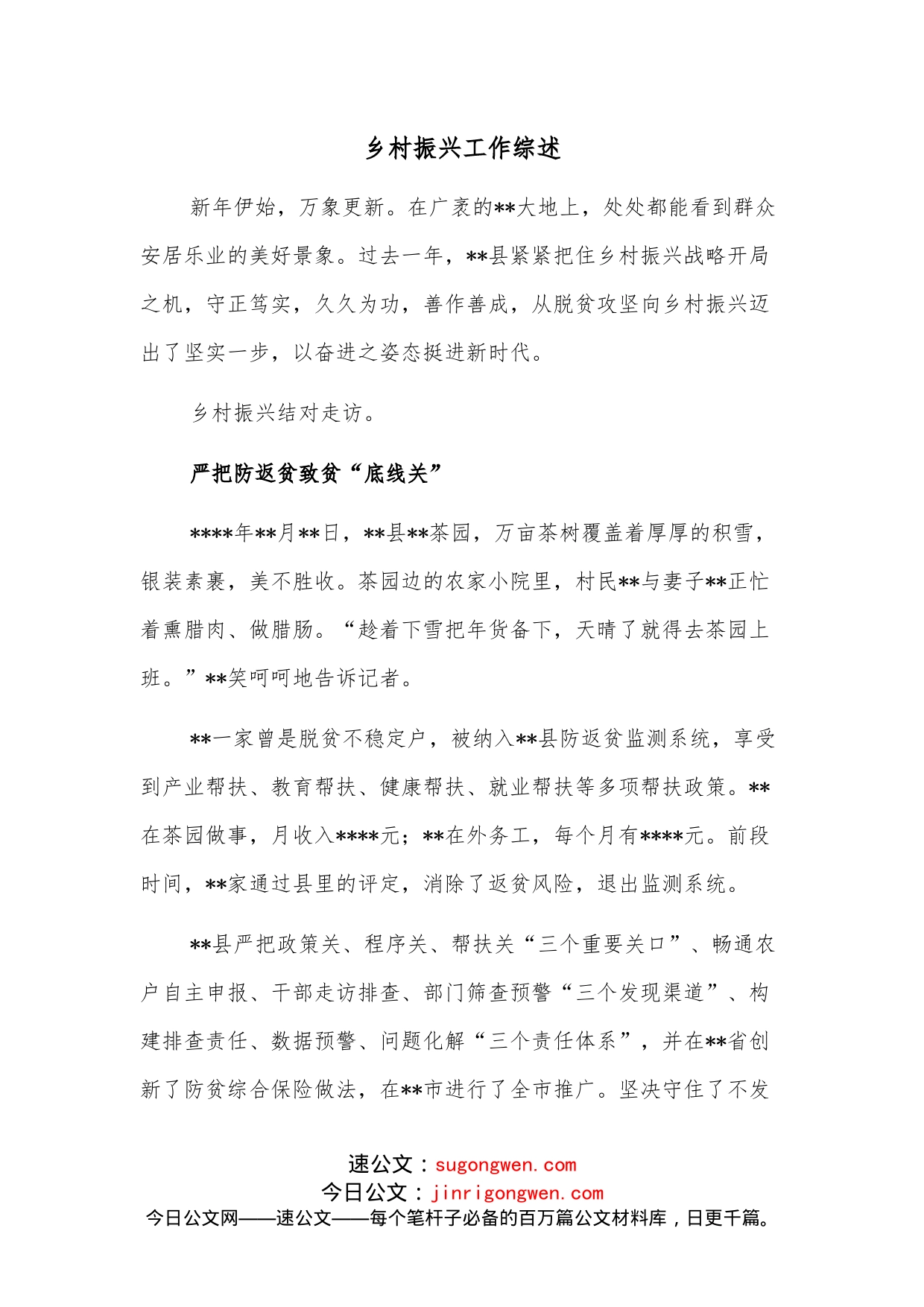 乡村振兴工作综述_第1页