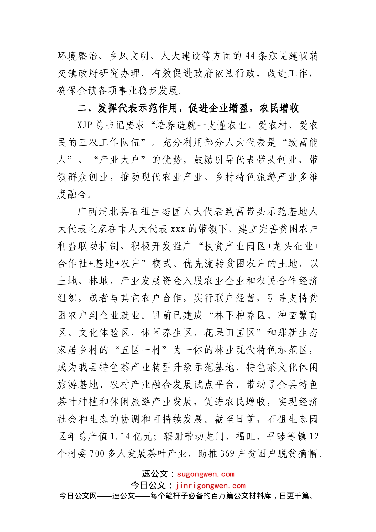 在全市人大代表工作经验交流会上的发言_第2页