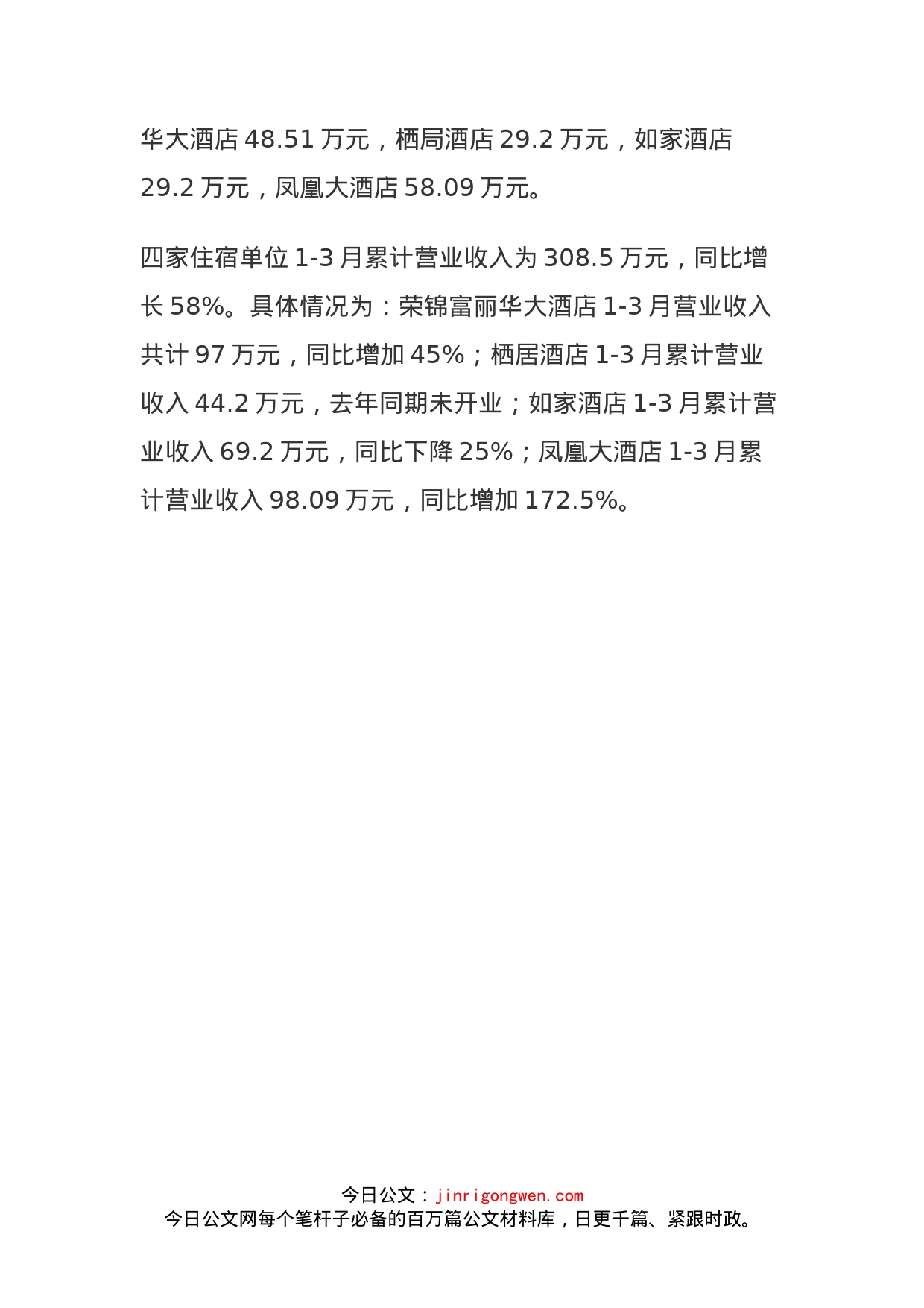 疫情防控期间住宿业享受政府财政补助情况说明_第2页