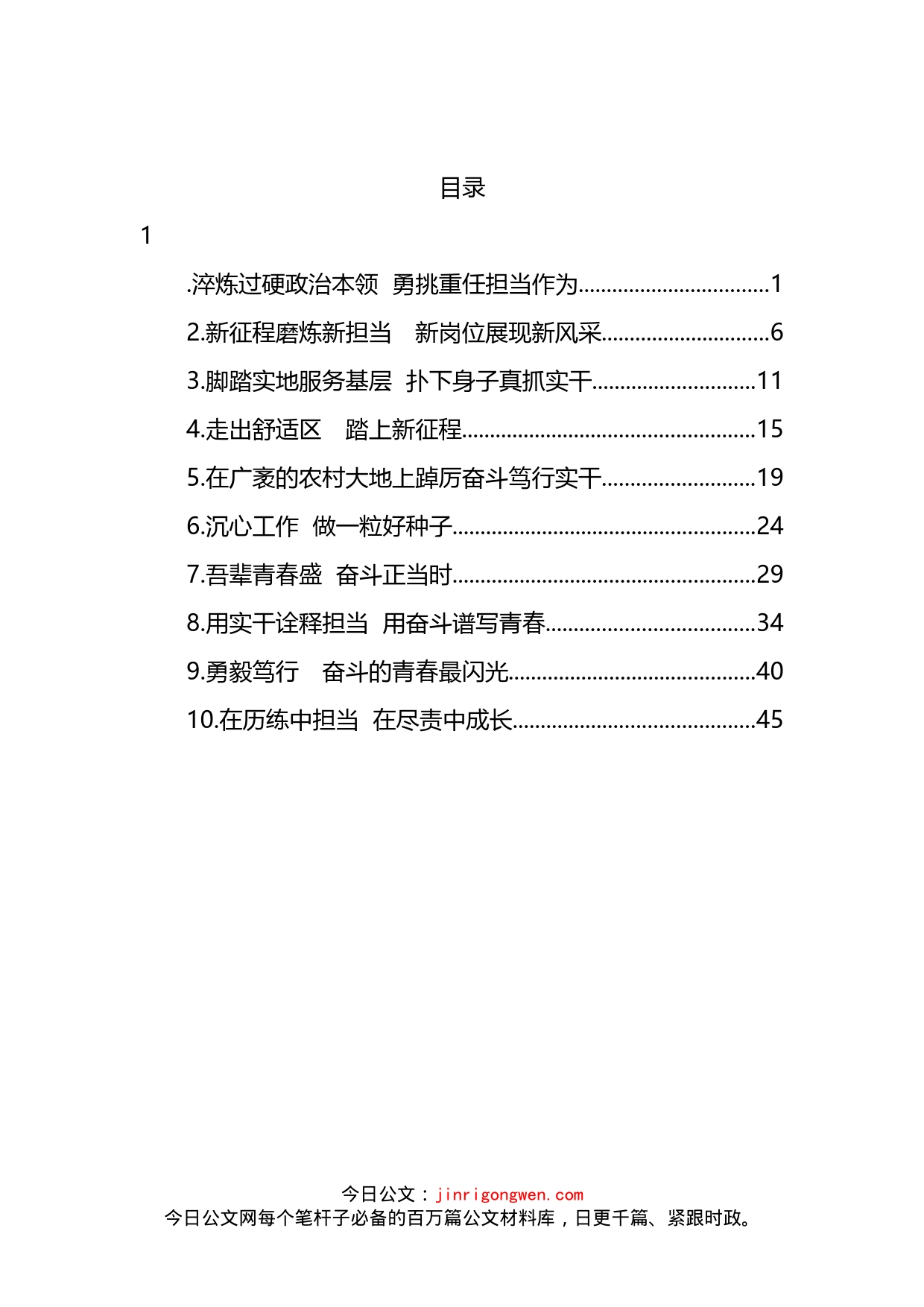 禹州市年轻干部座谈会发言材料汇编_第2页