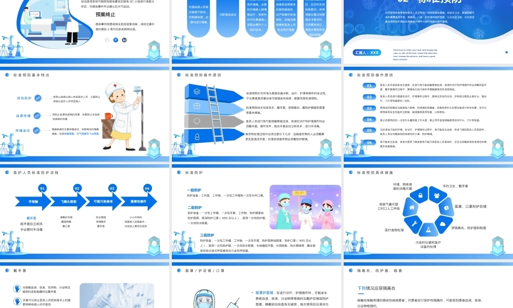 医院感染知识应知应会PPT课件模板