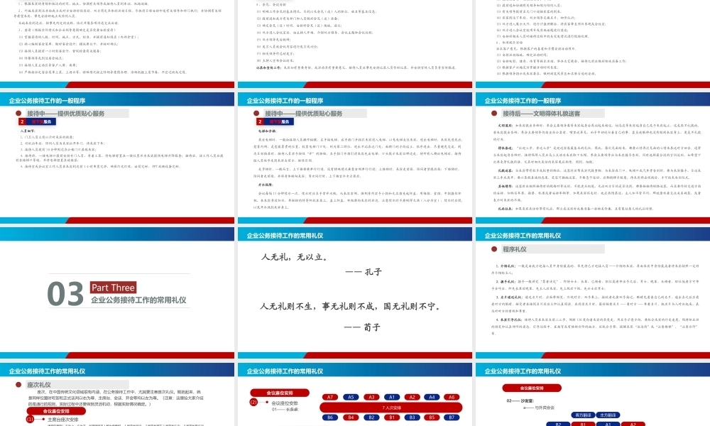 公务接待保障工作介绍PPT课件模板