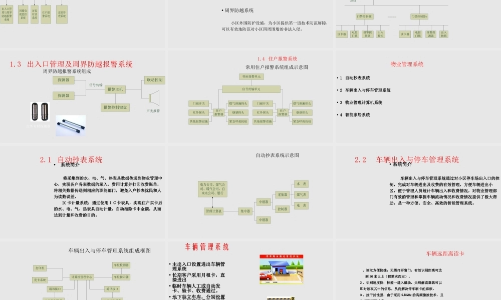 智慧社区项目建设方案PPT课件模板