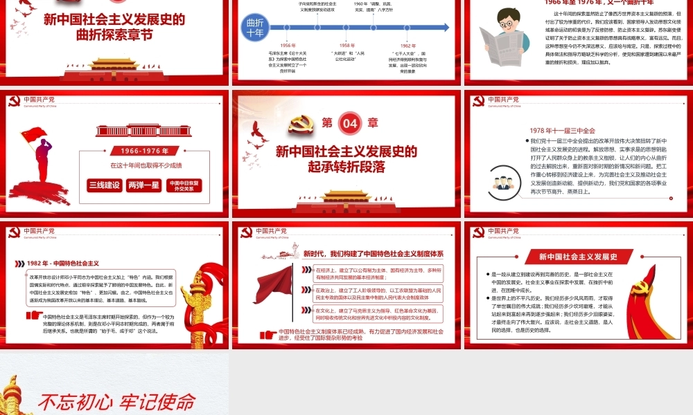 社会主义发展史PPT课件模板