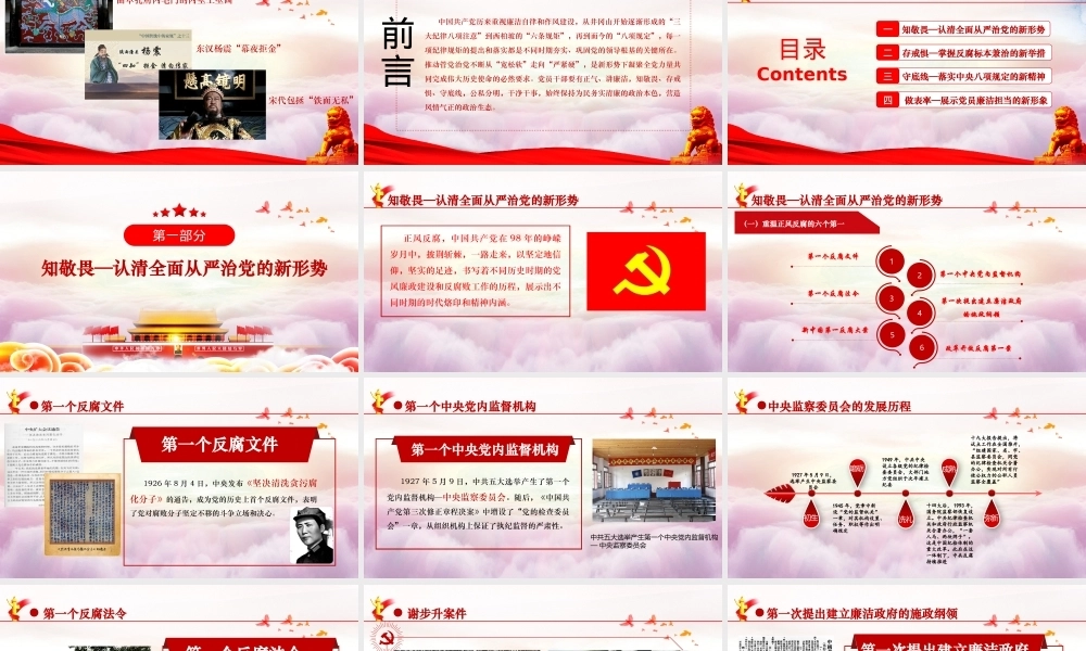 纪委书记讲党课：知敬畏存戒惧守底线清正廉洁做表率PPT课件模板