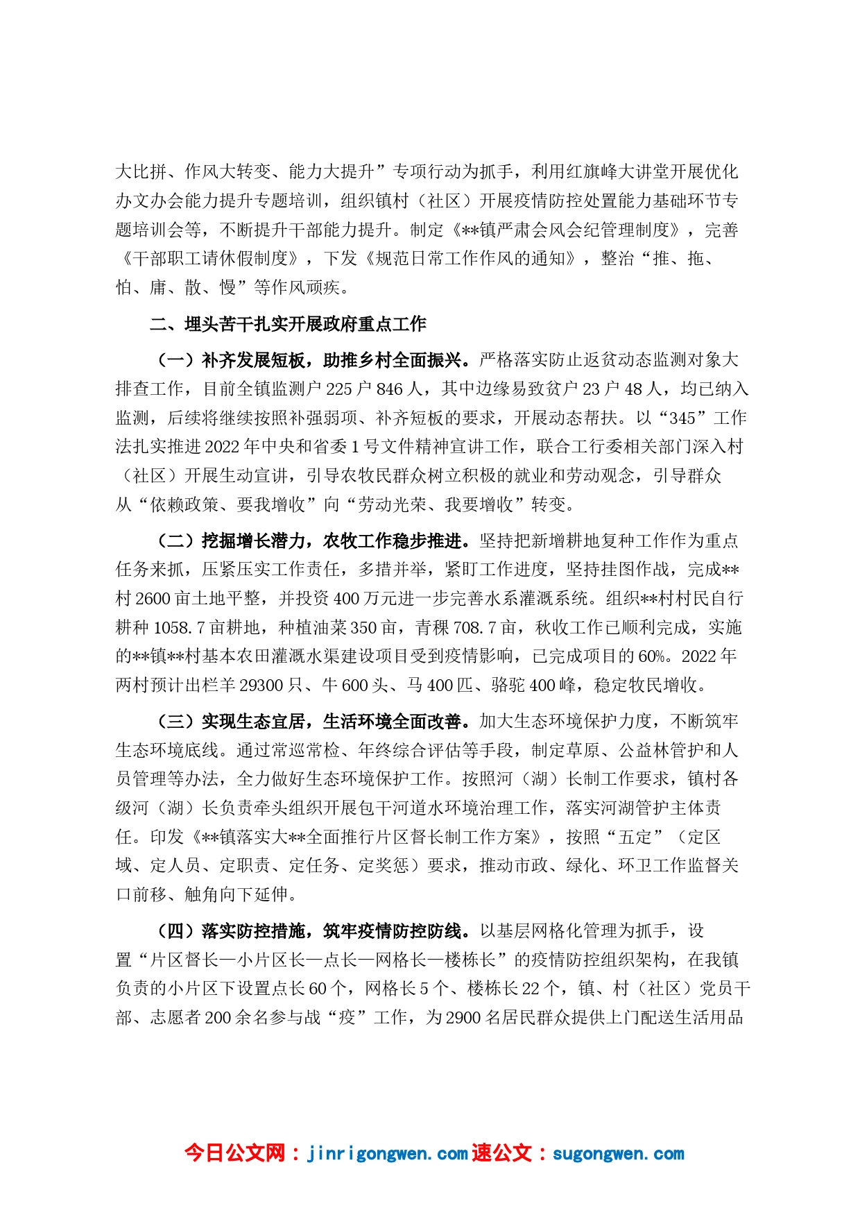 镇2022年工作总结暨2023年工作计划_第2页