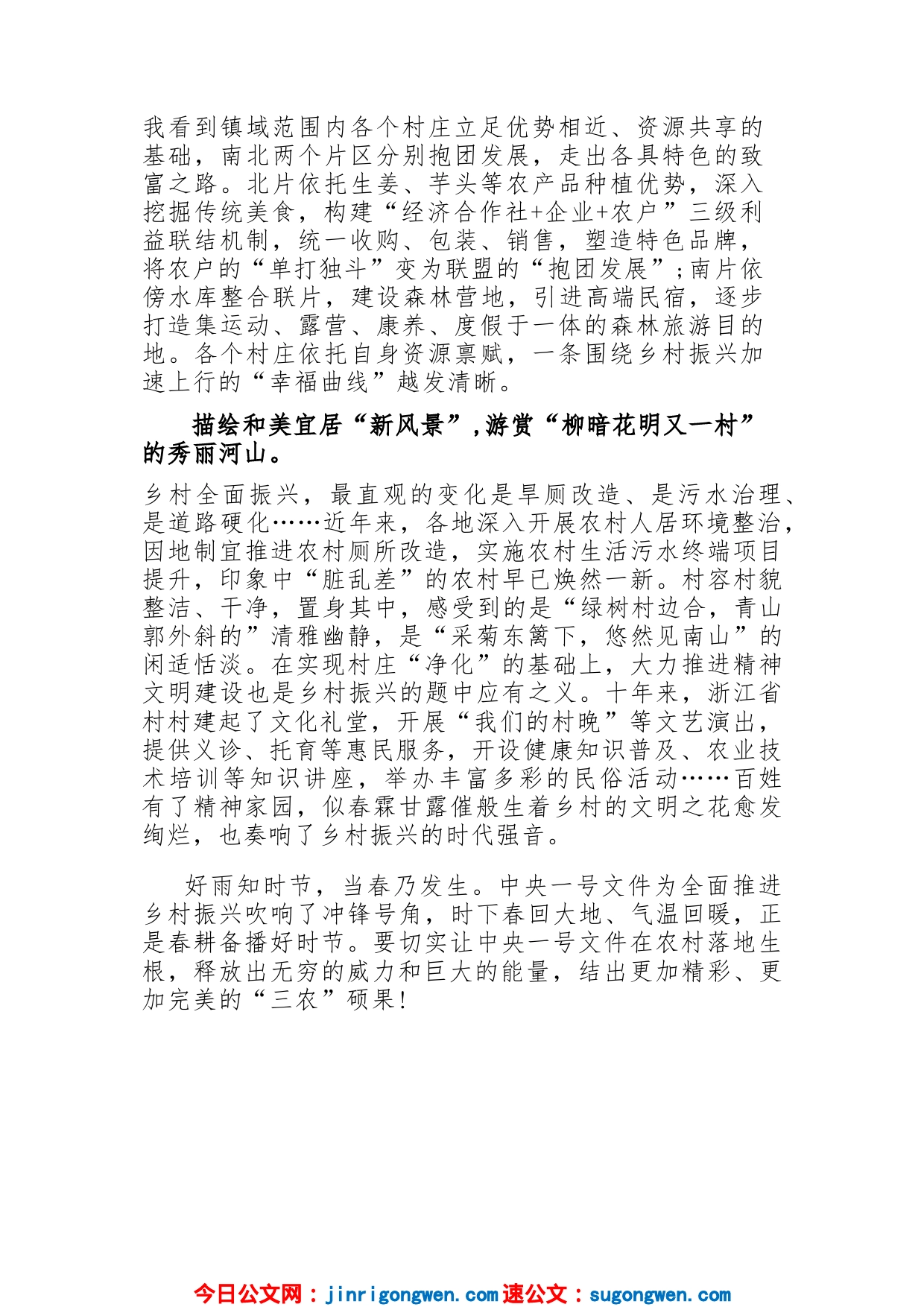 学习贯彻2023年中央一号文件助推乡村振兴打开新局面心得体会_第2页