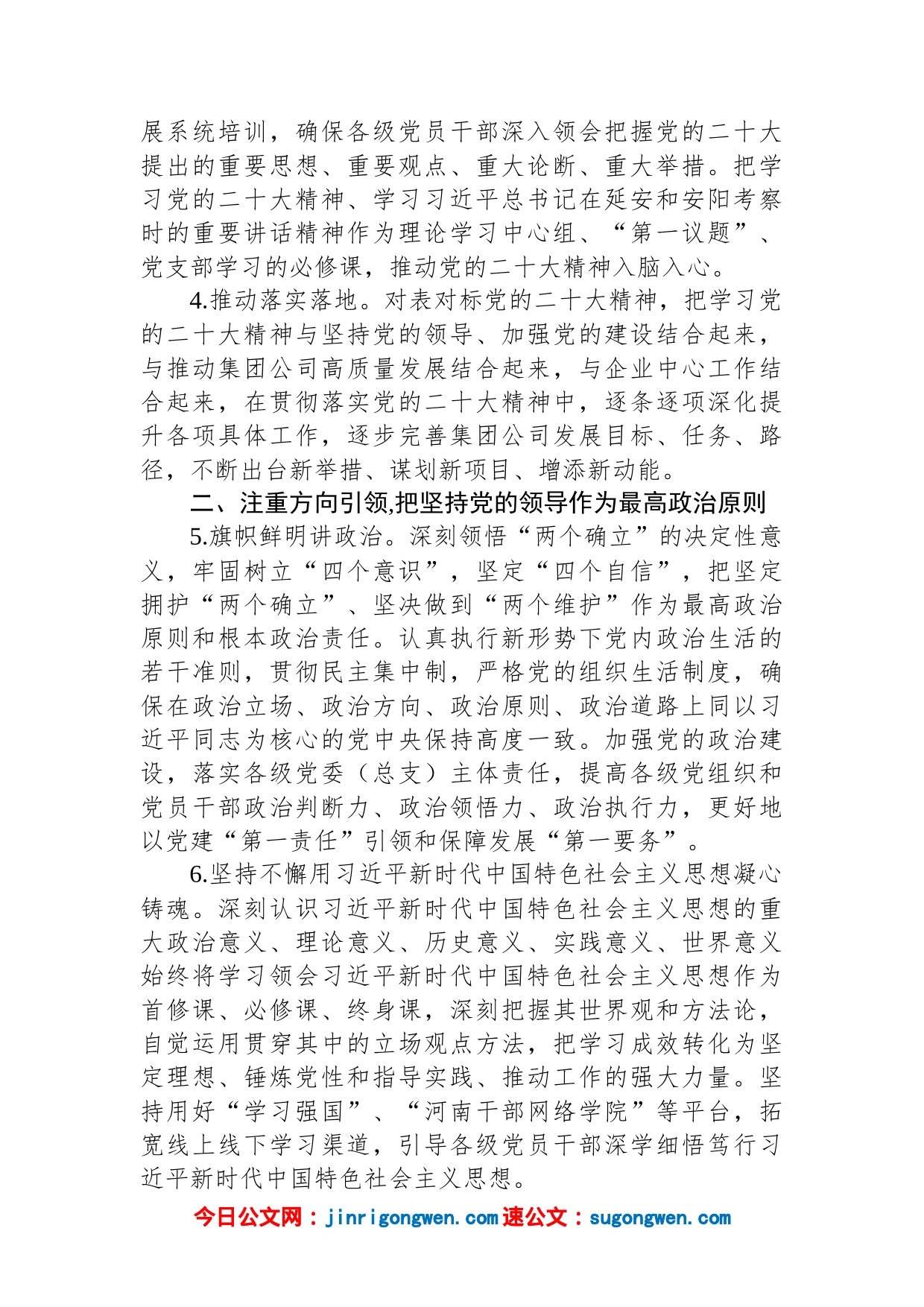 公司党委2023年工作要点_第2页