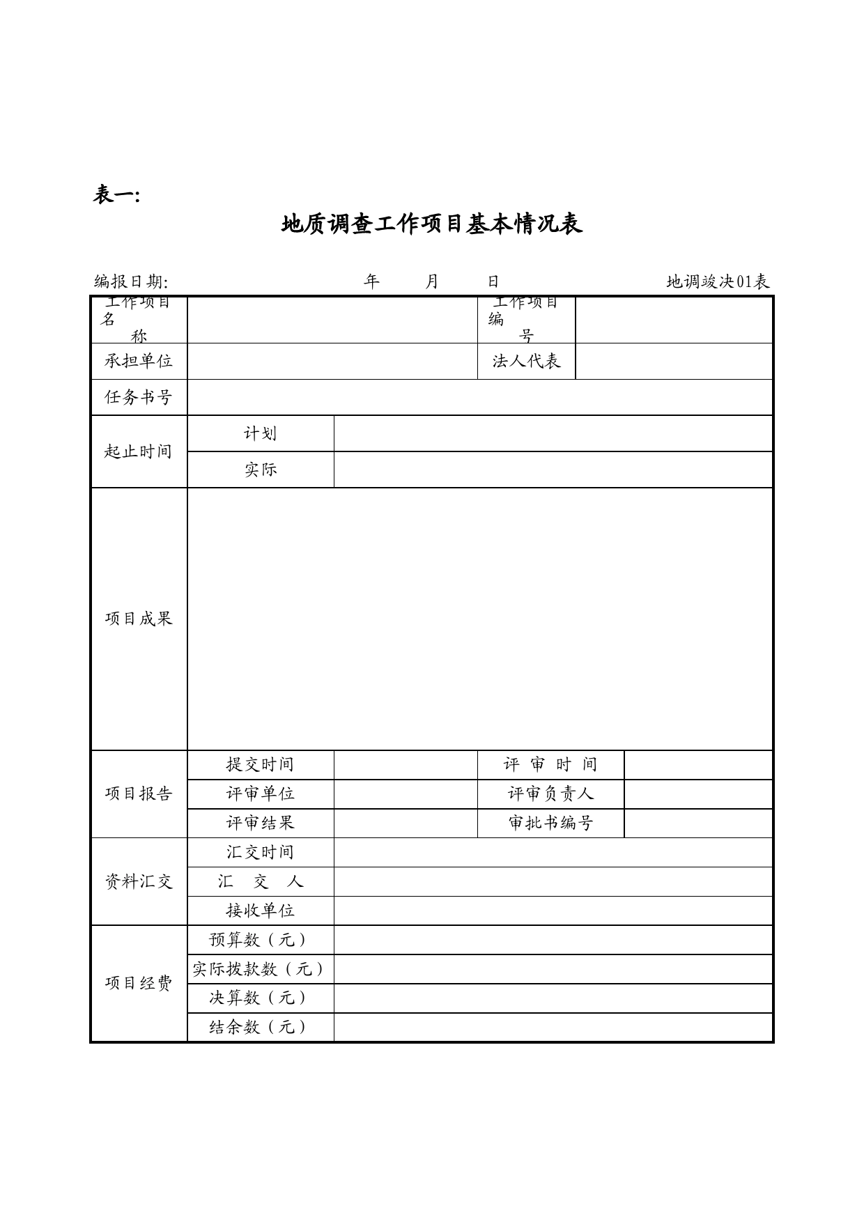 地质调查费用报表Excel表格模板_第2页