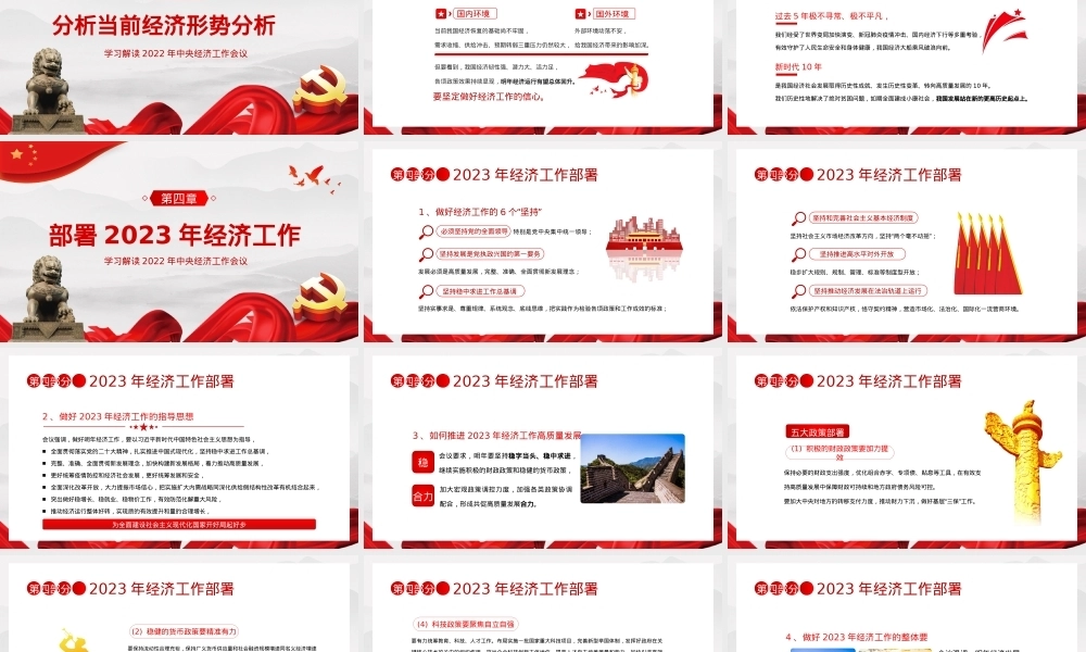 2022年中央经济工作会议精神2023年经济这样干PPT（20230131）PPT课件模板