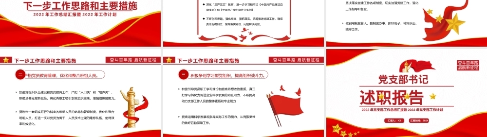 支部书记述职报告PPTPPT课件模板