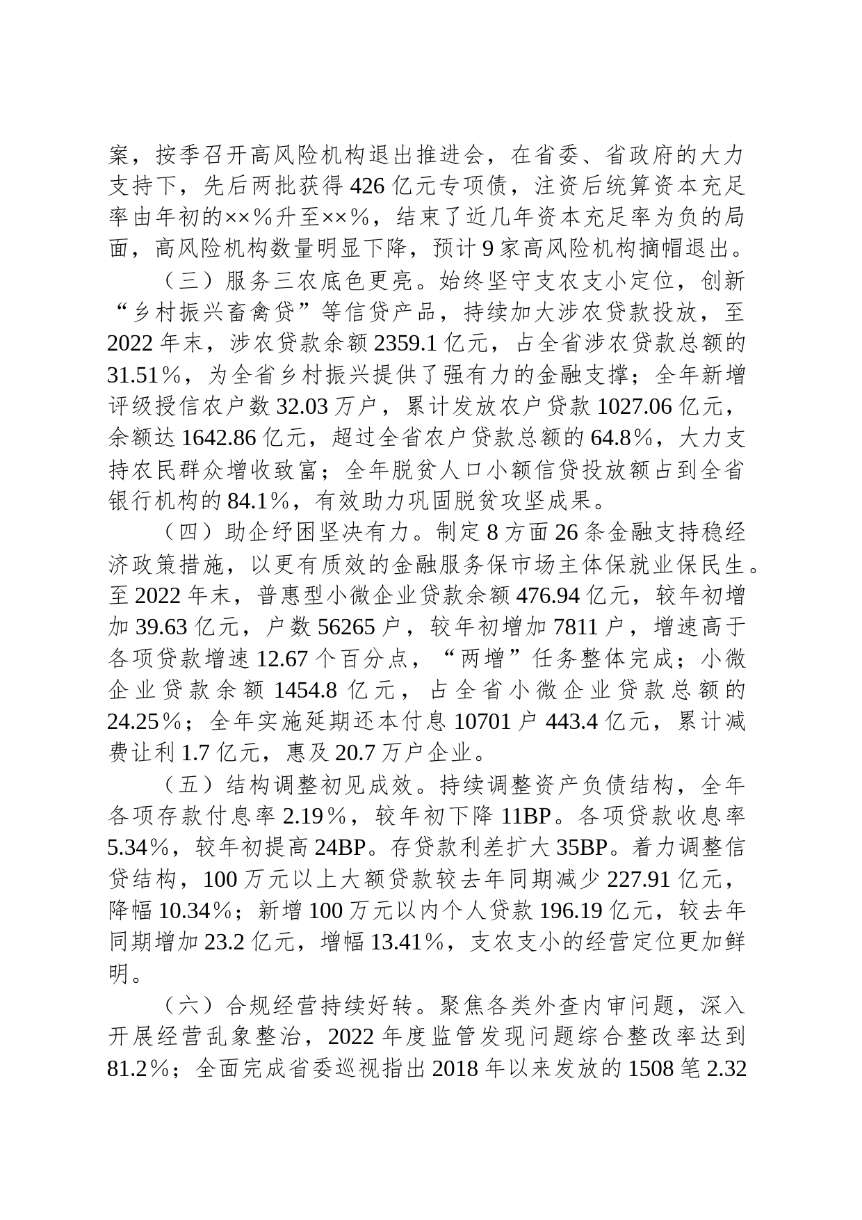 xx省农信联社2023年经营管理工作安排_第2页