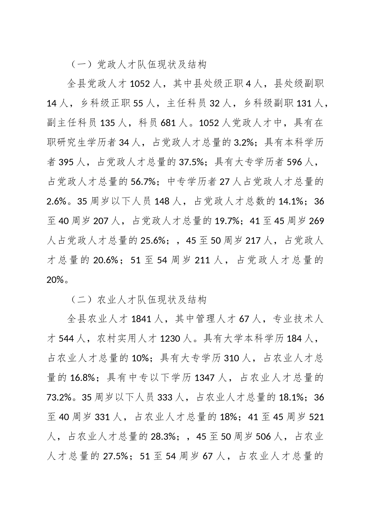 关于全县人才调研报告_第2页