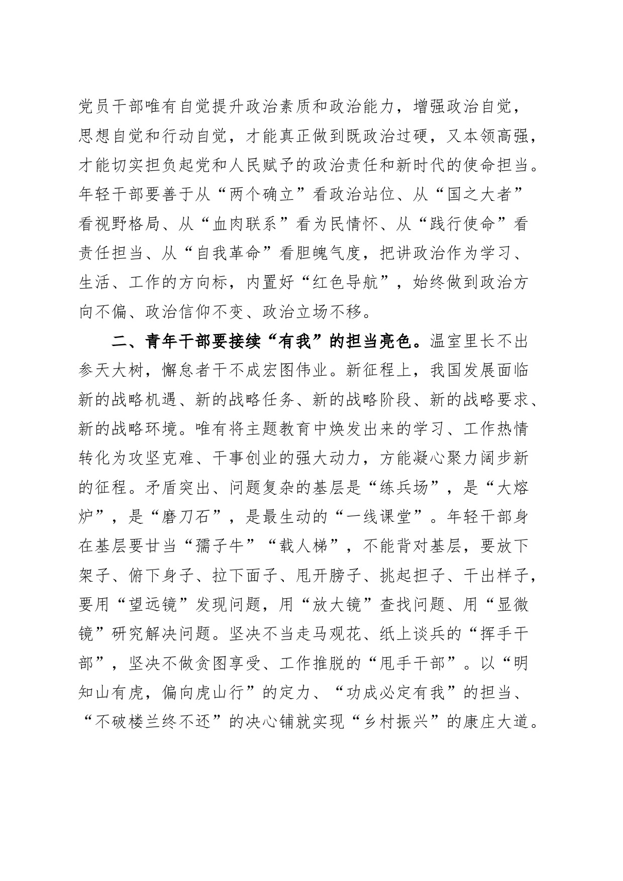 青年理论小组学习研讨发言材料x大盛会精神心得体会_第2页