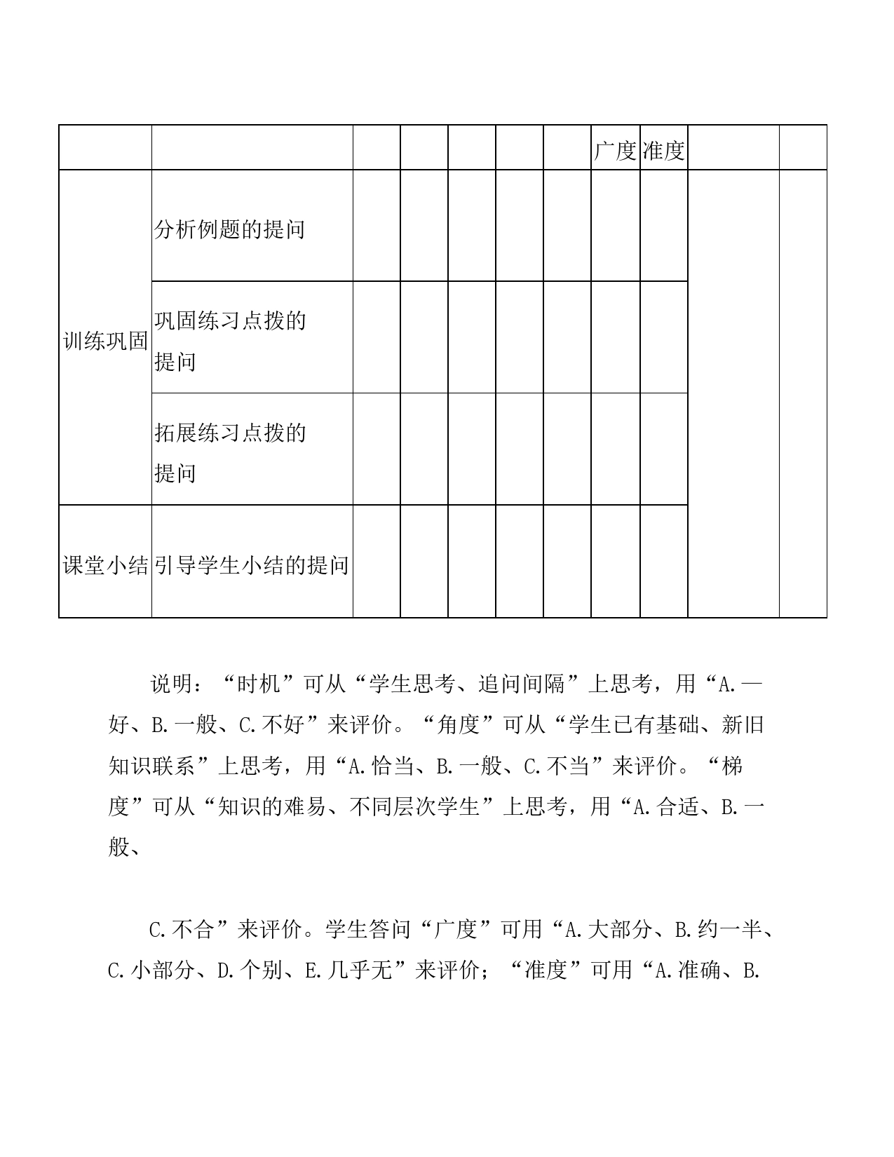 小学教学观课量表_第2页