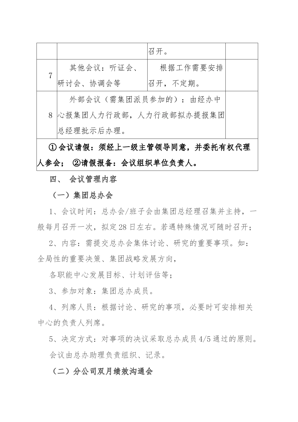 公司会议管理制度_第2页