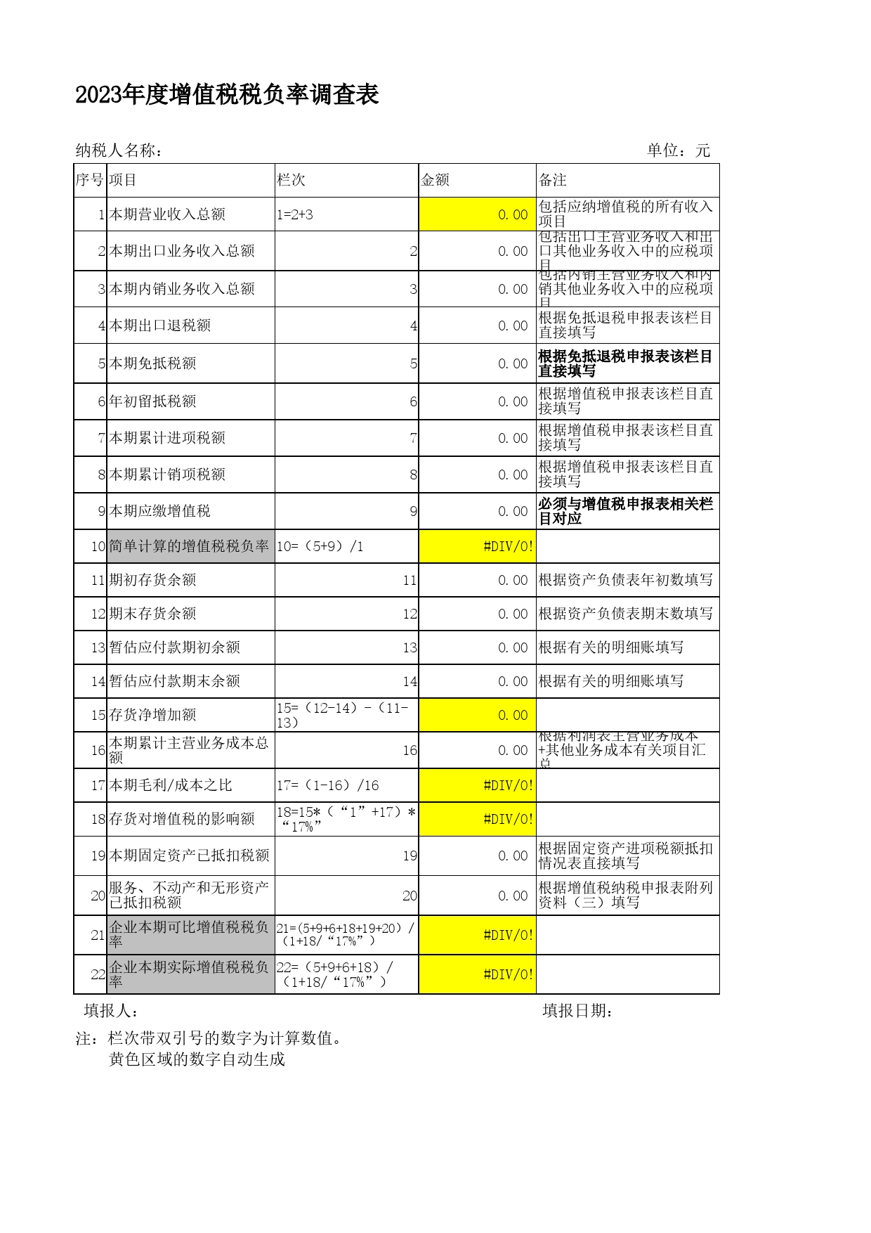 增值税税负计算表_第1页