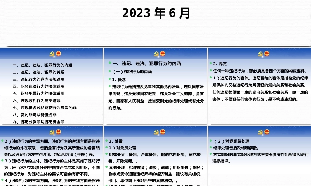 审查调查中的纪法适用（ppt）