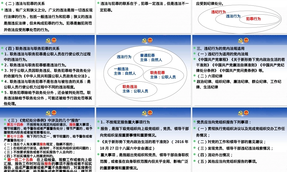 审查调查中的纪法适用（ppt）