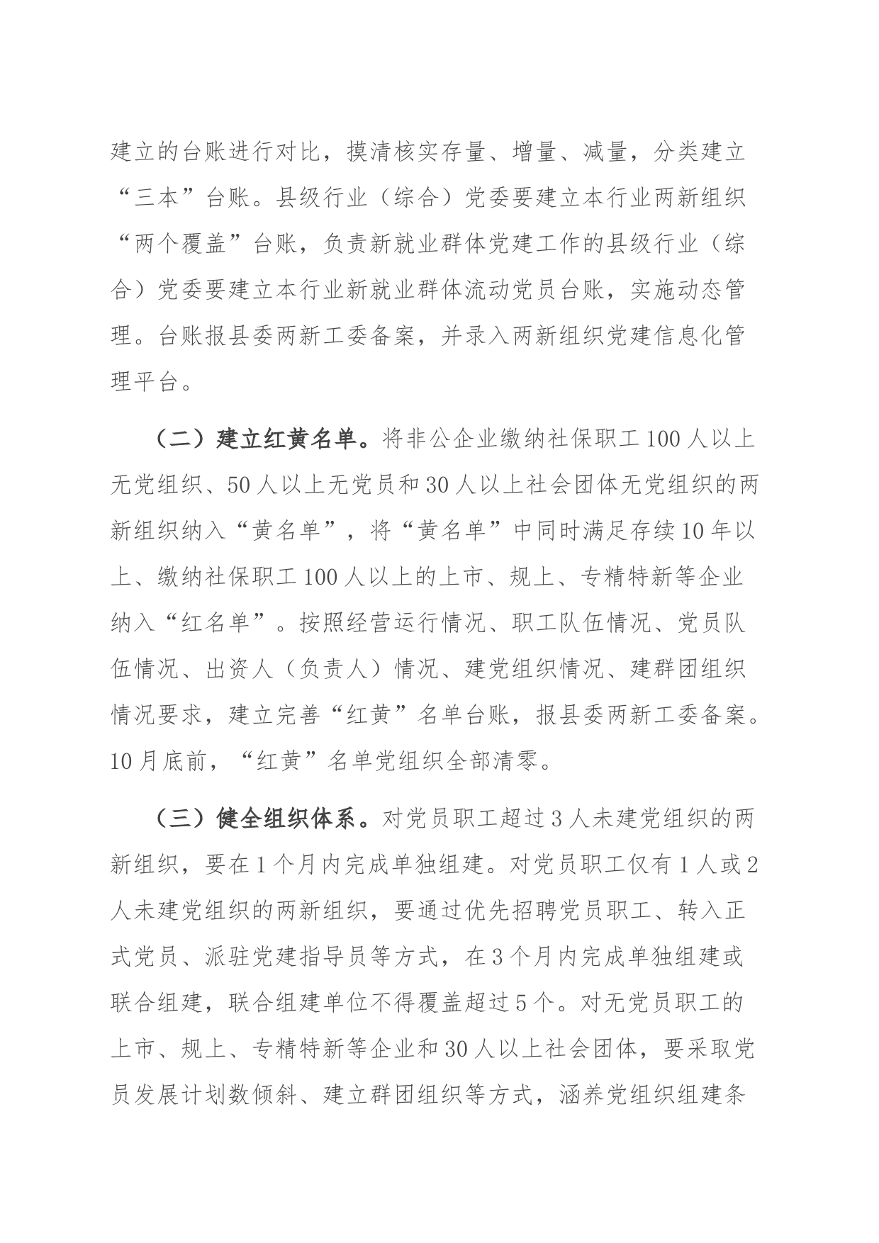2023 年全县两新组织“两个覆盖”提质增效工作方案_第2页