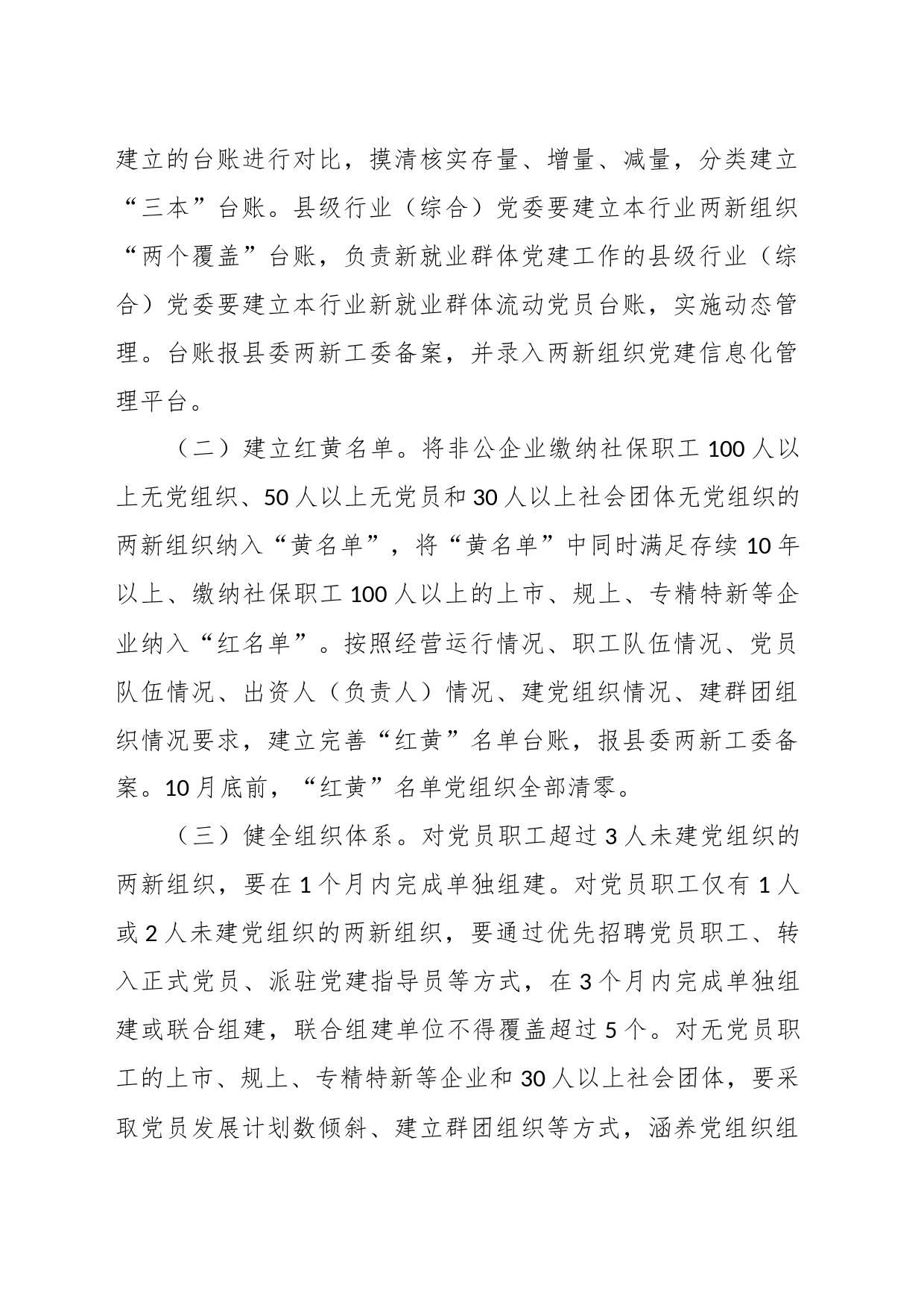 关于2023 年全县两新组织“两个覆盖”提质增效工作方案_第2页