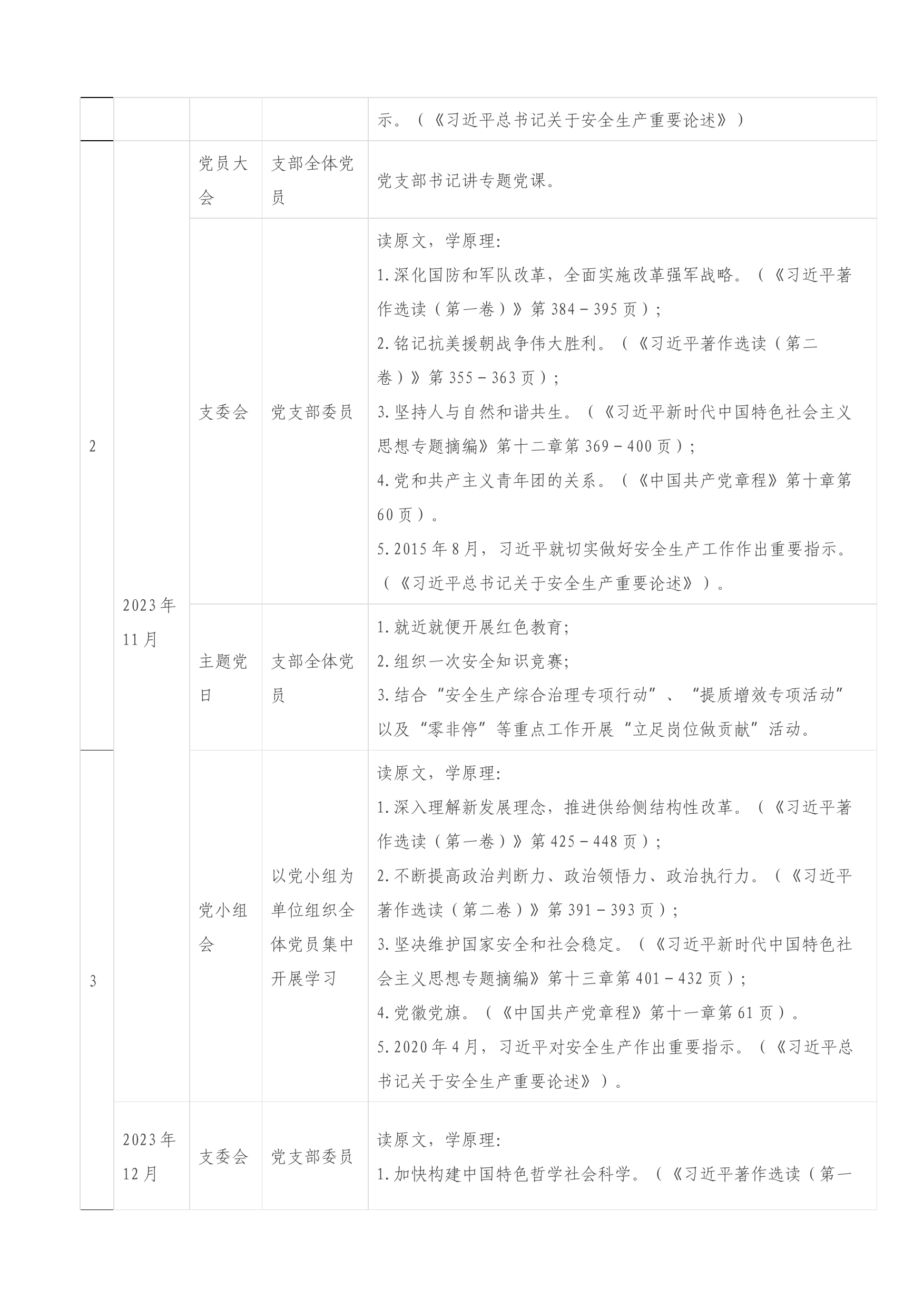 XXX党支部学习贯彻2023年主题教育学习计划_第2页