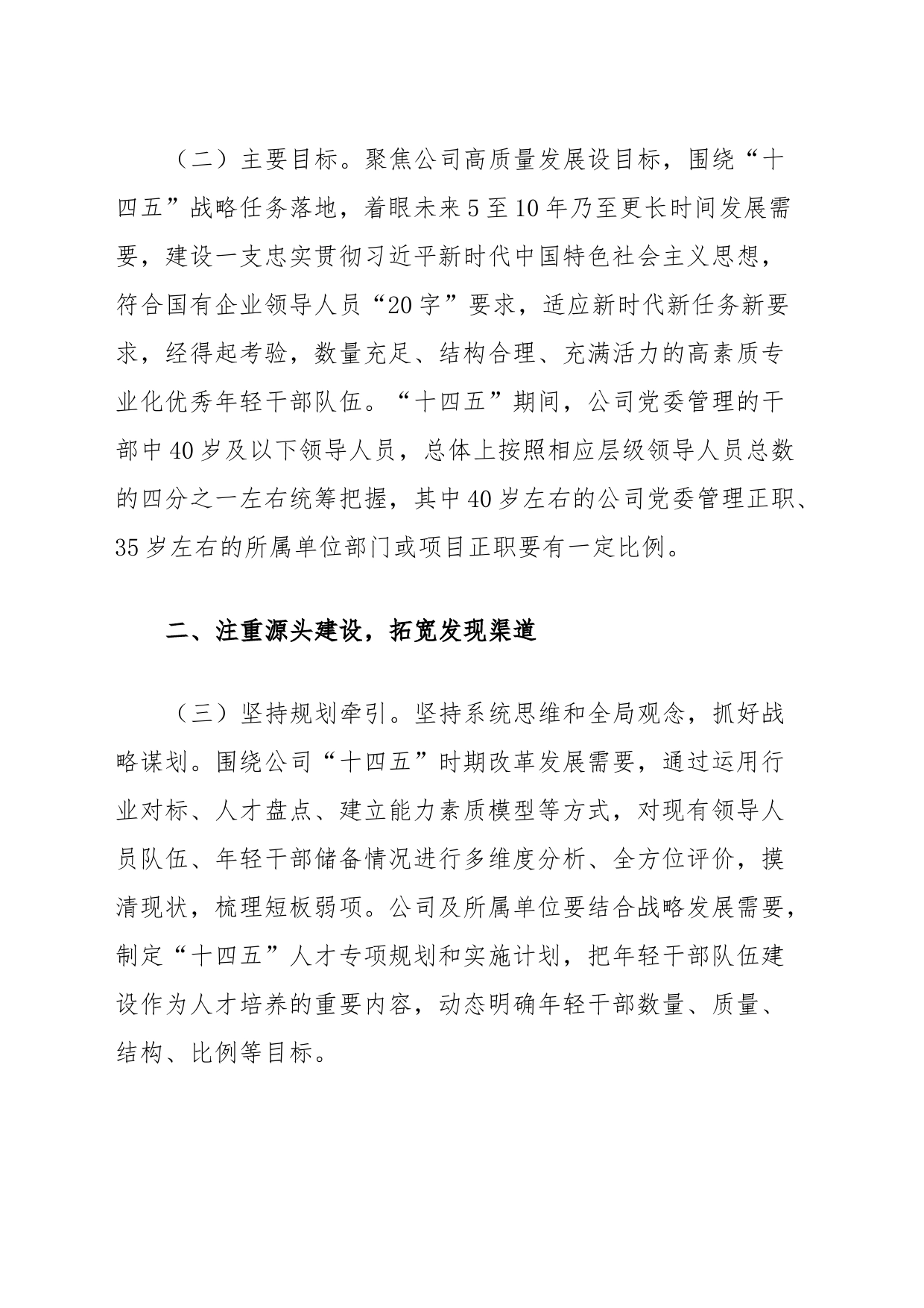 “十四五”时期公司优秀年轻干部队伍建设实施方案_第2页