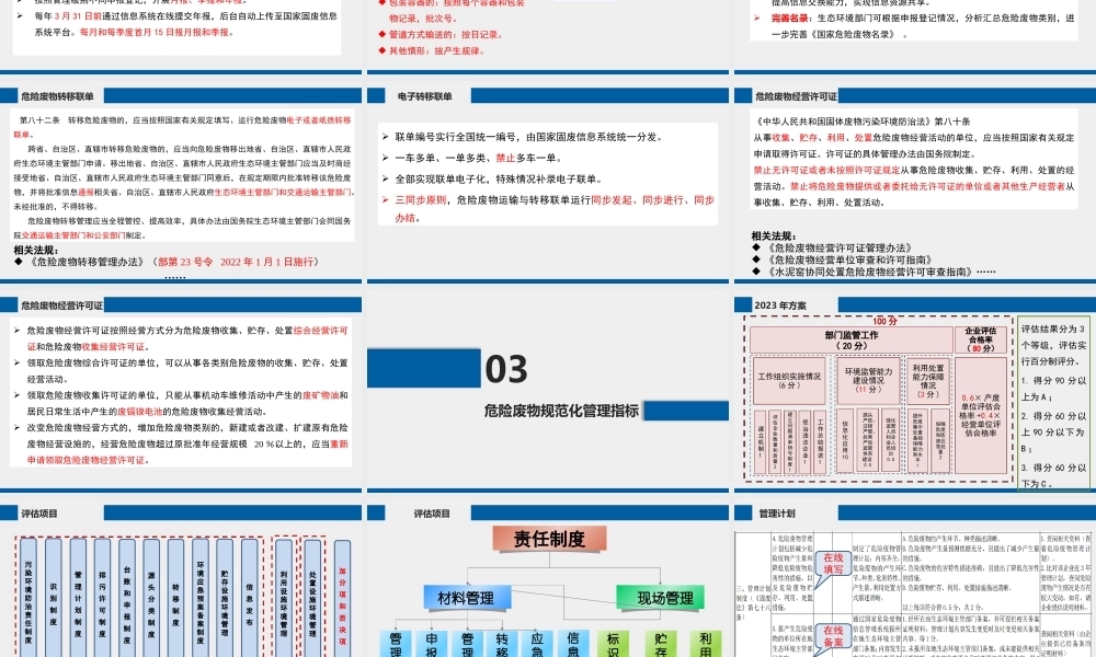 危险废物规范化管理培训PPT