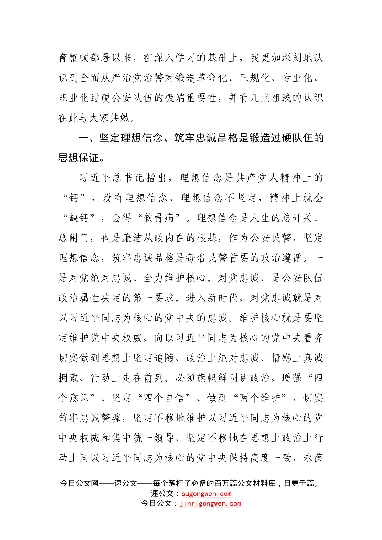 在第二批政法队伍教育整顿座谈会发言材料（公安）_第2页