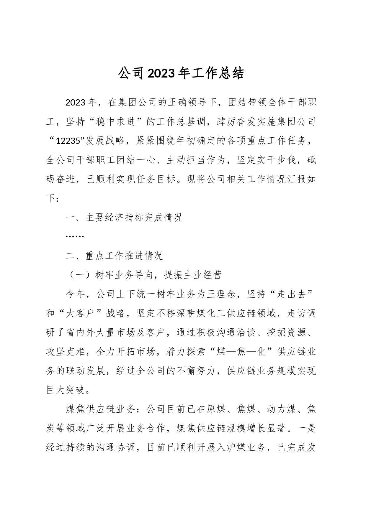 公司2023年工作总结_第1页