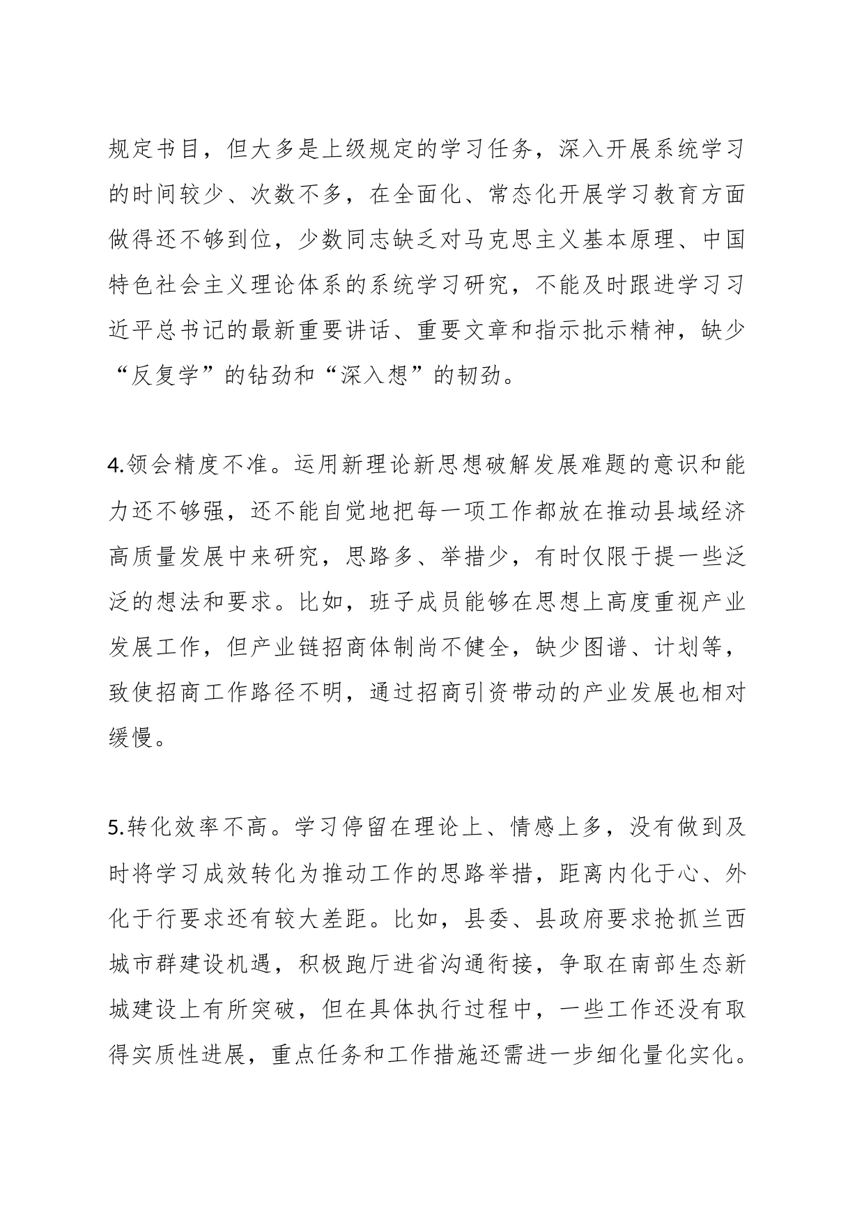 2023年第二批主题教育检视问题清单（存在问题与整改措施）_第2页