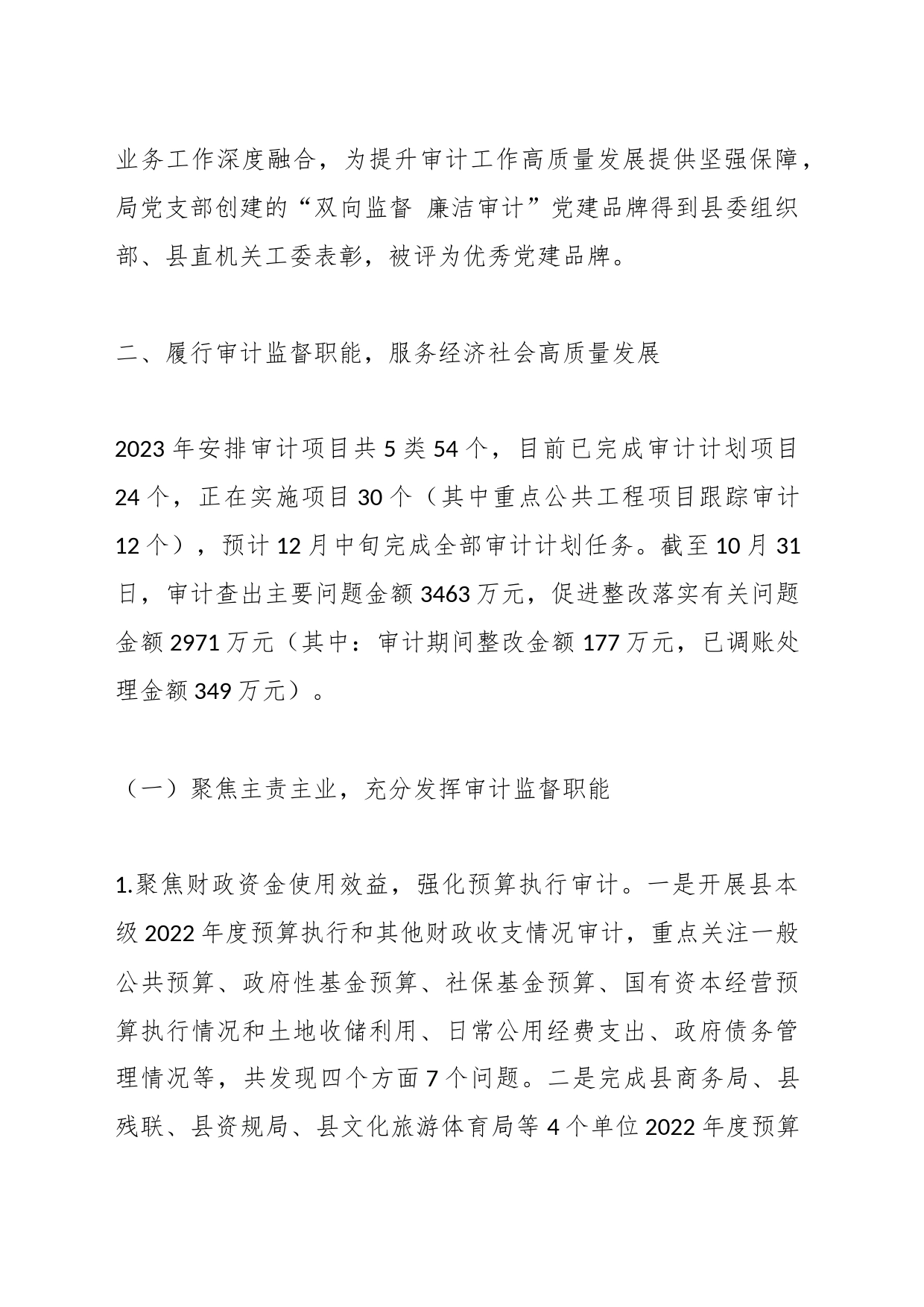 XX县审计局2023年工作总结_第2页
