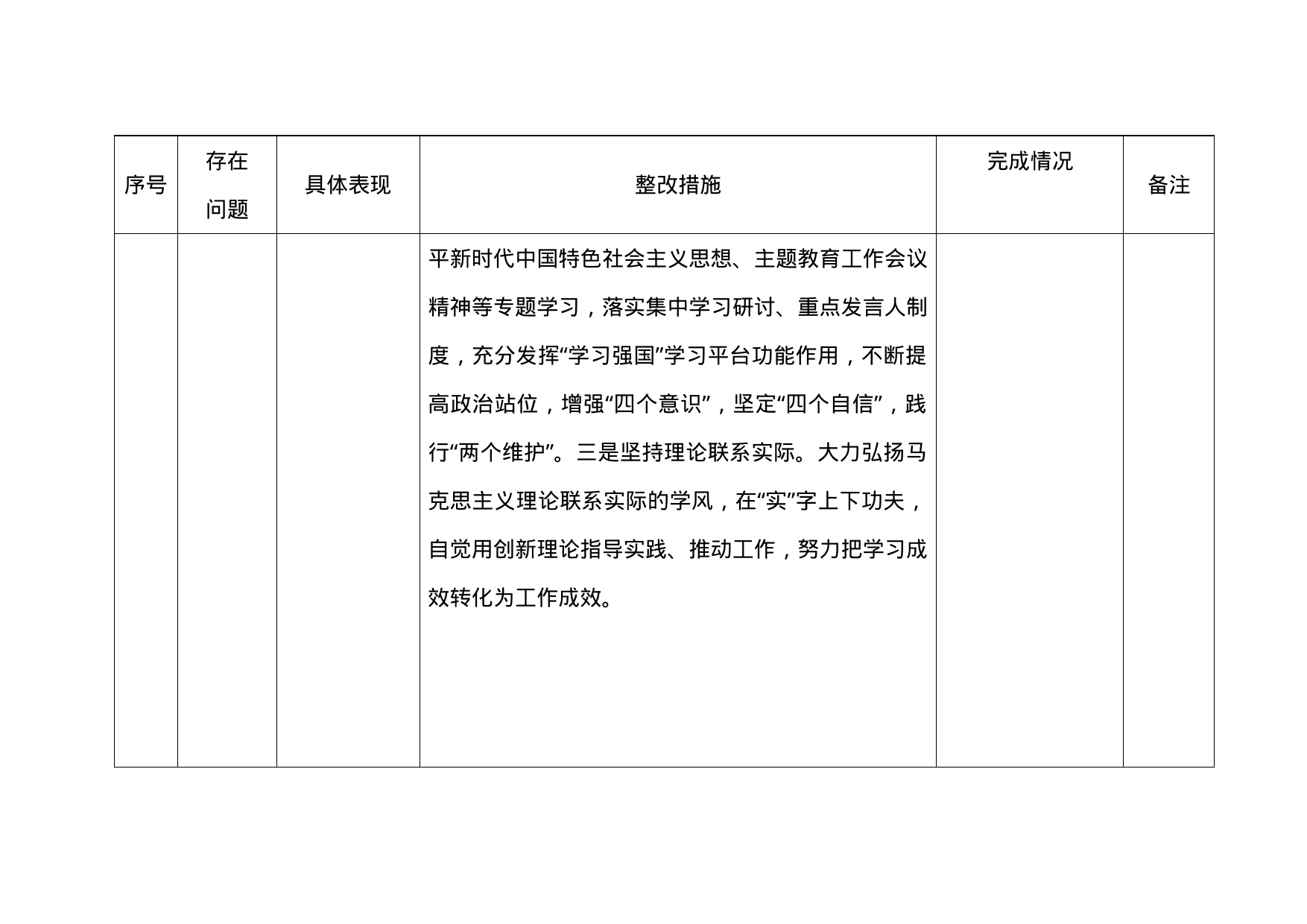 第二批主题教育清单及整改措施情况台账（查摆、存在问题）20231018_第2页