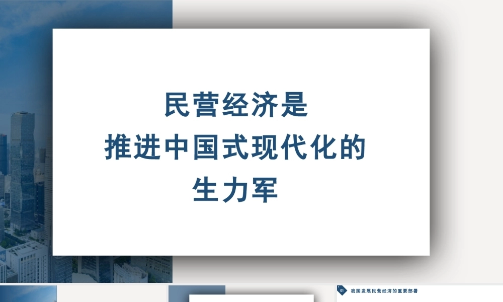 党课PPT：民营经济是推进中国式现代化的生力军