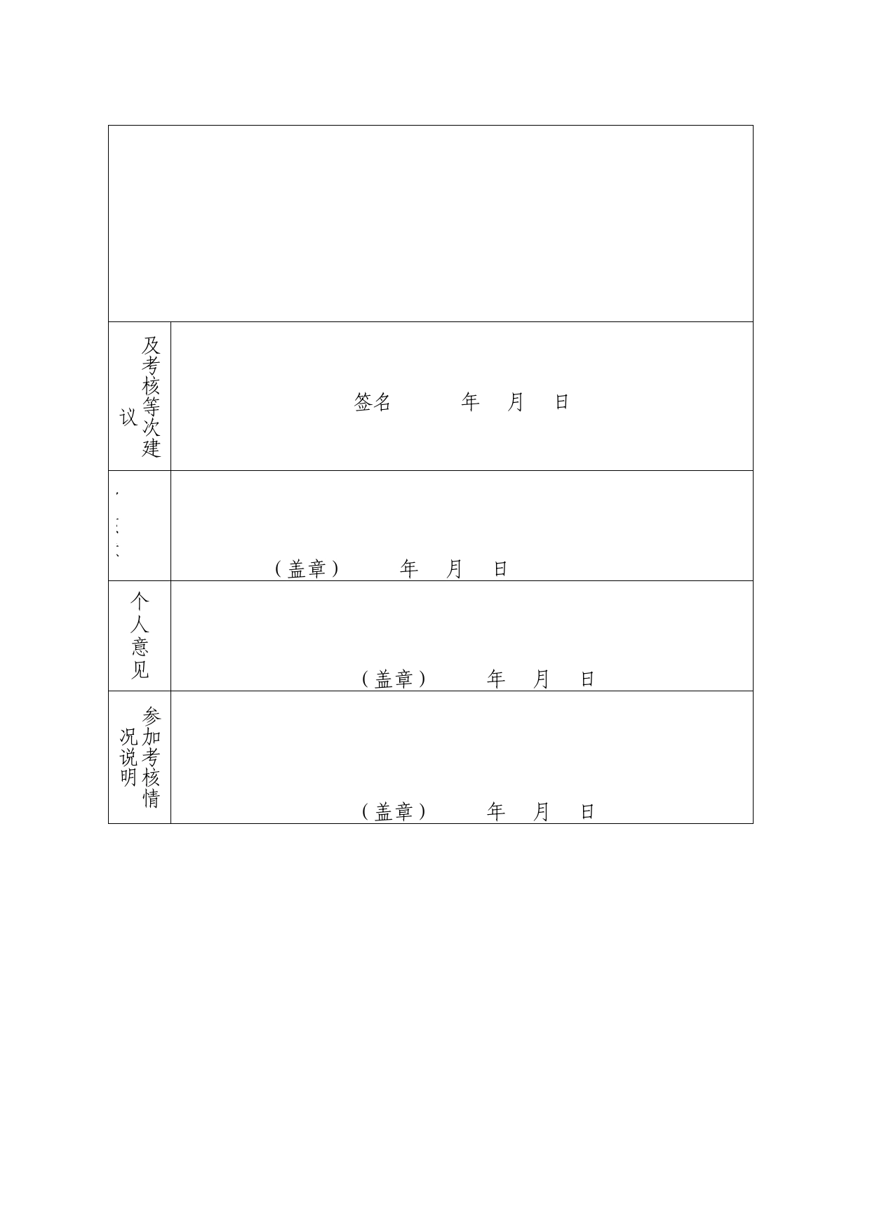 事业单位年度考核登记表_第2页