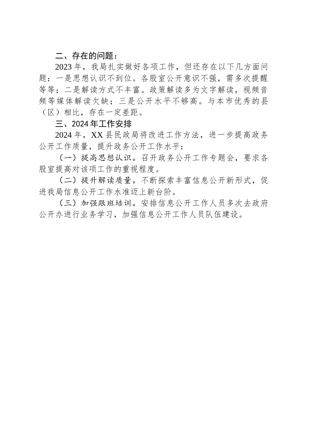 2023年XX县民政局政务公开工作总结(20231219)_第2页