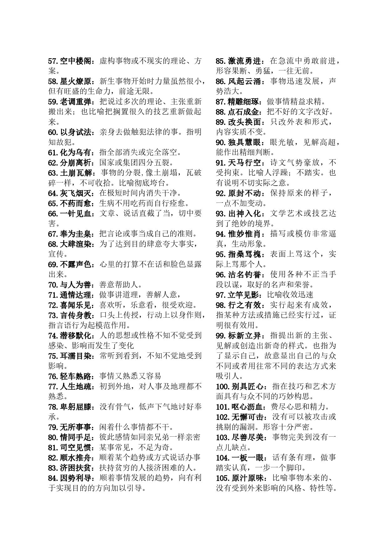 公文写作1000个成语极简释义_第2页