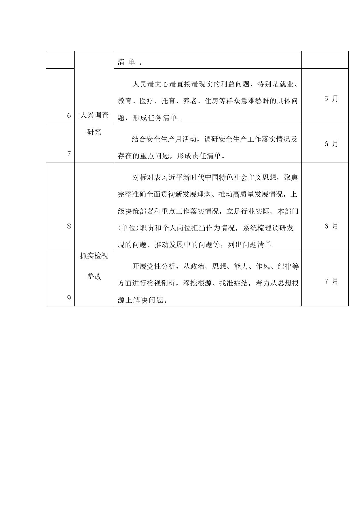 2023年党员干部深入开展学习贯彻主题教育工作个人计划表_第2页