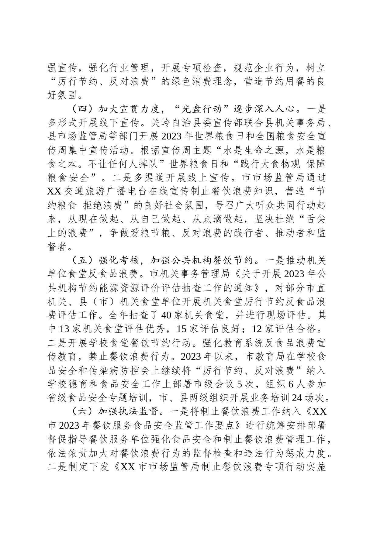 市发展改革委2023年粮食节约和反食品浪费工作总结(20231227)_第2页