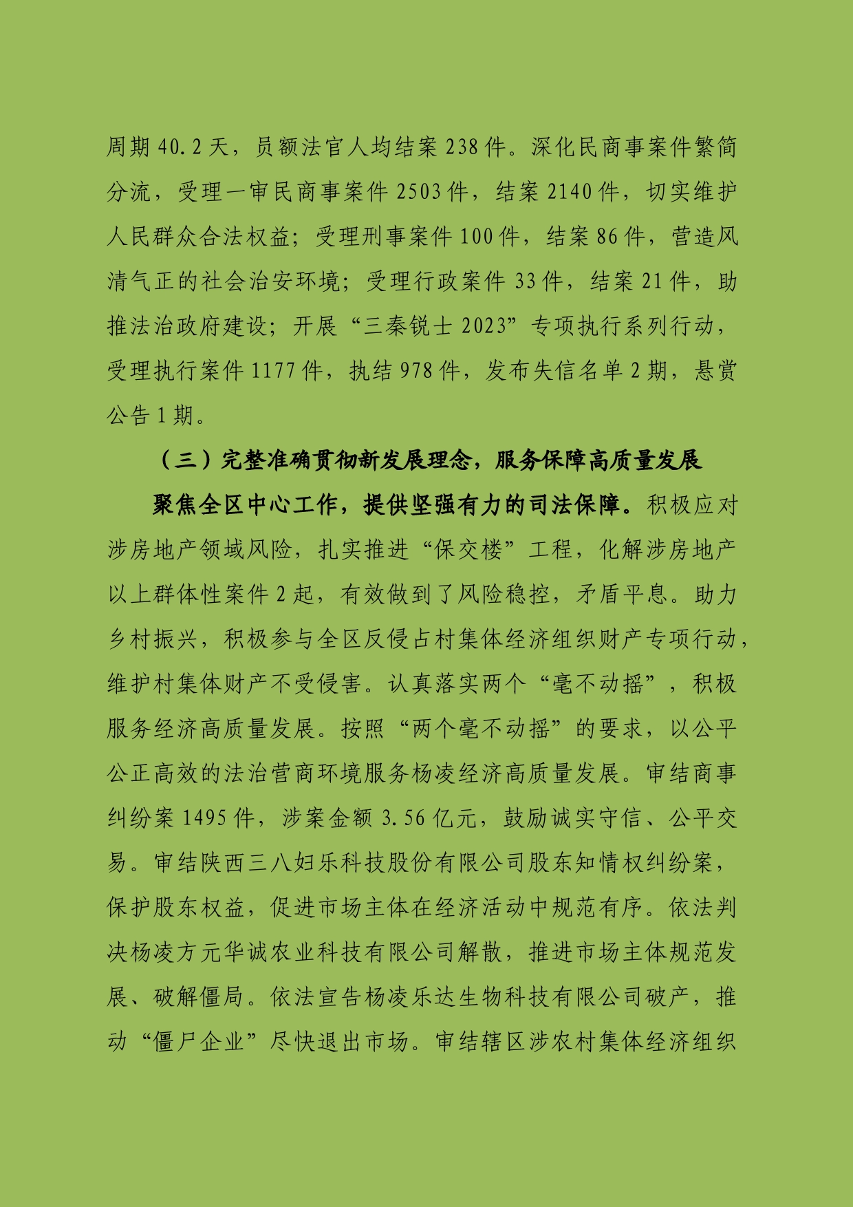 区人民法院2023年工作总结及工作计划_第2页