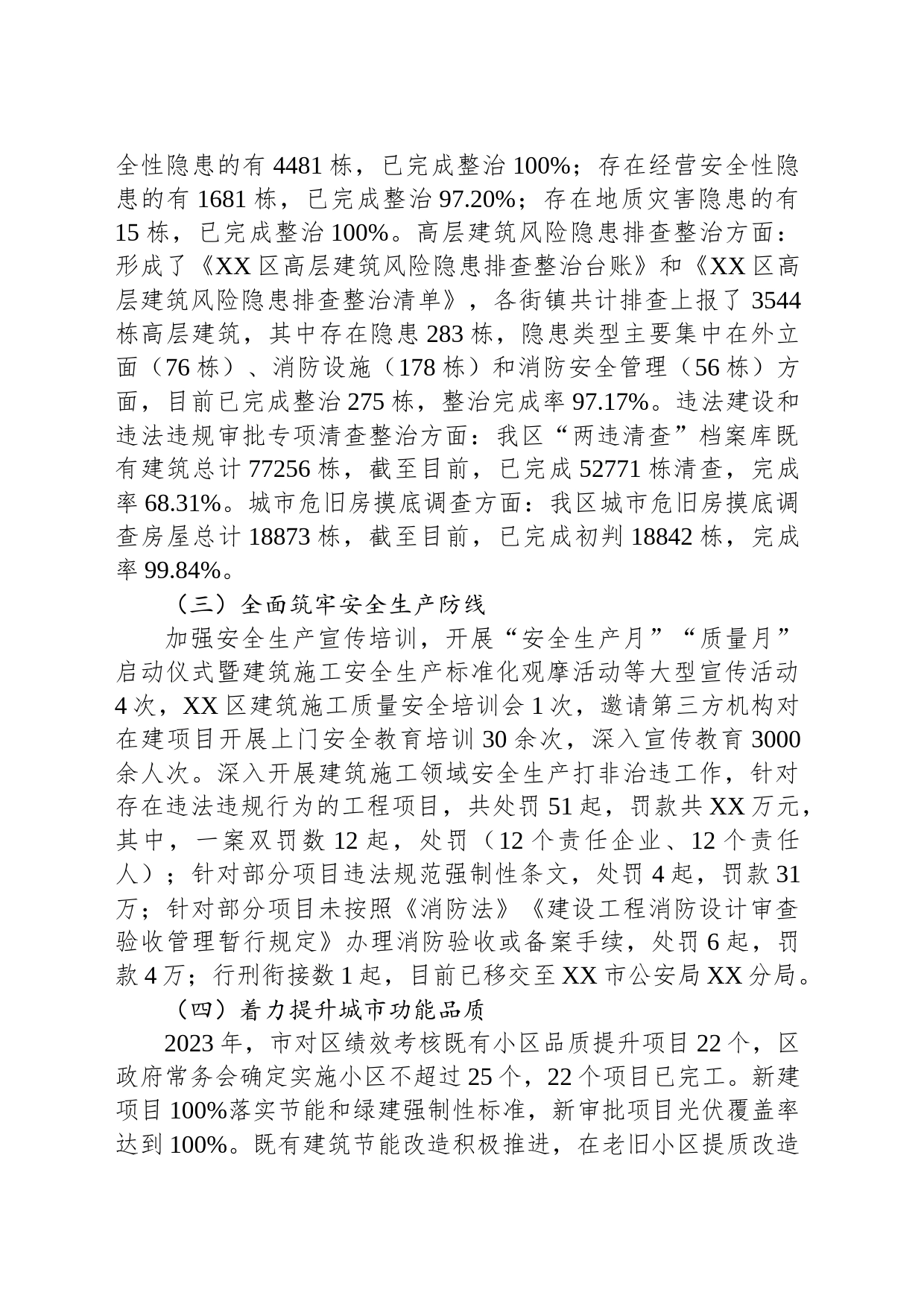 区住房和城乡建设局2023年度工作总结（20240108）_第2页